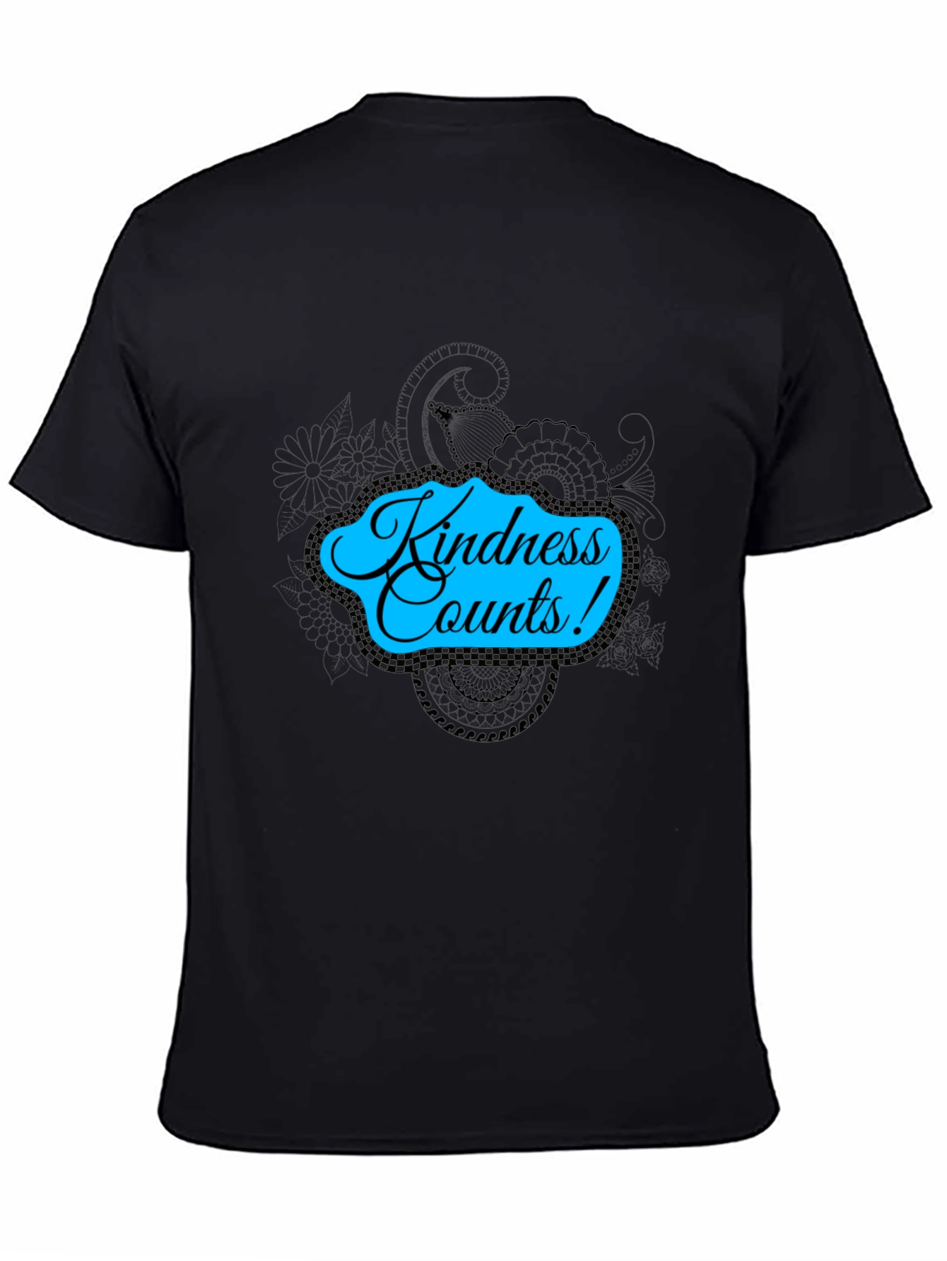 Kindness Counts Black T-Shirt