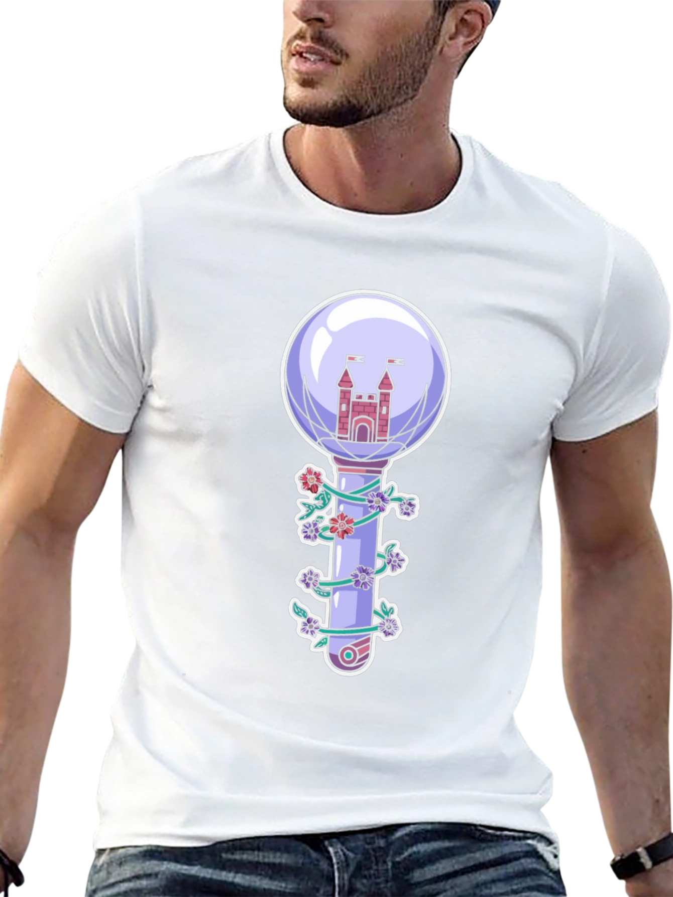 Castle Lightstick Graphic Tee - Black