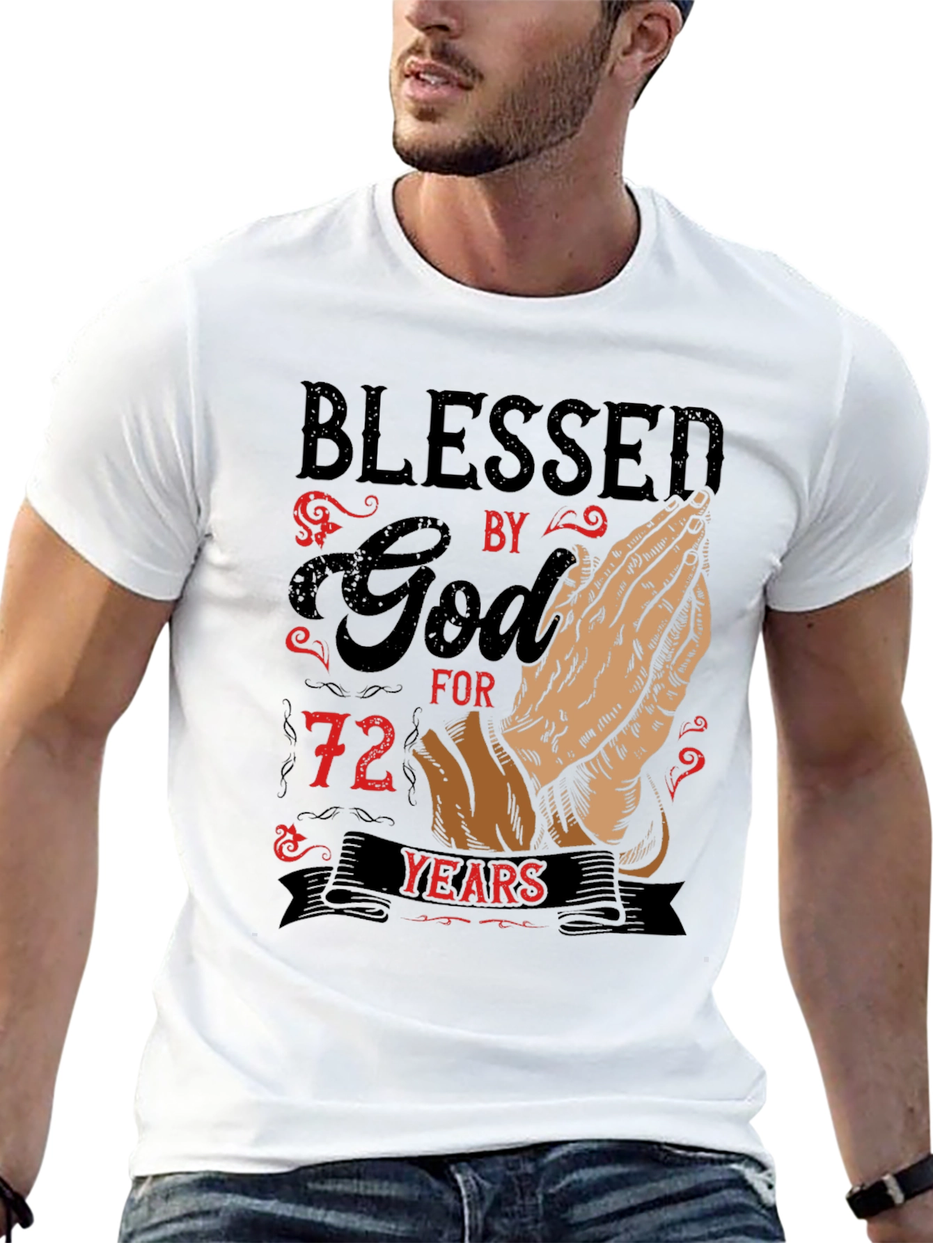 Blessed by God 72 Years T-Shirt