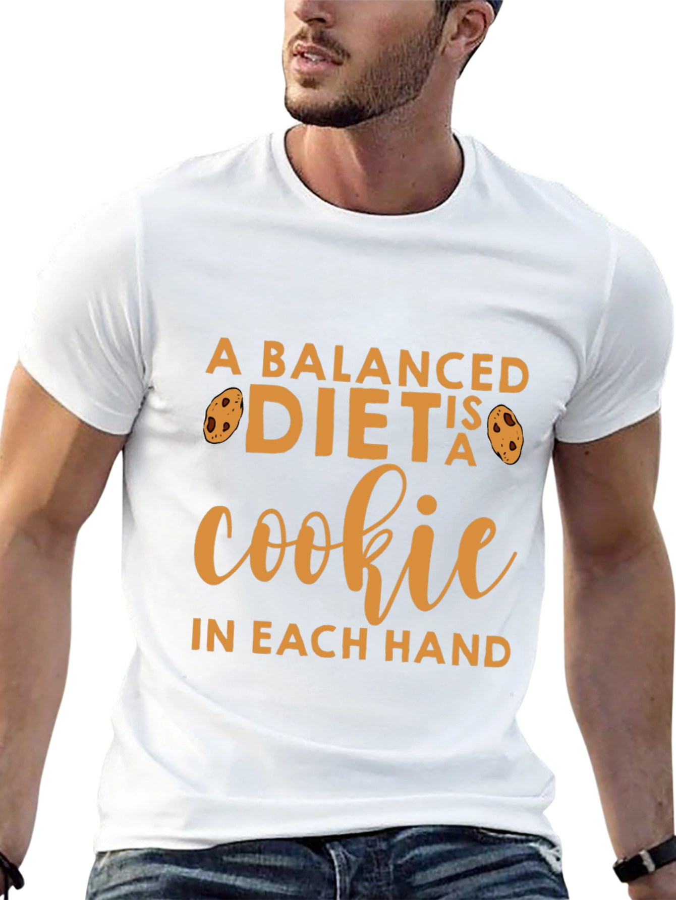 Funny Cookie Lover T-Shirt - Balanced Diet Design