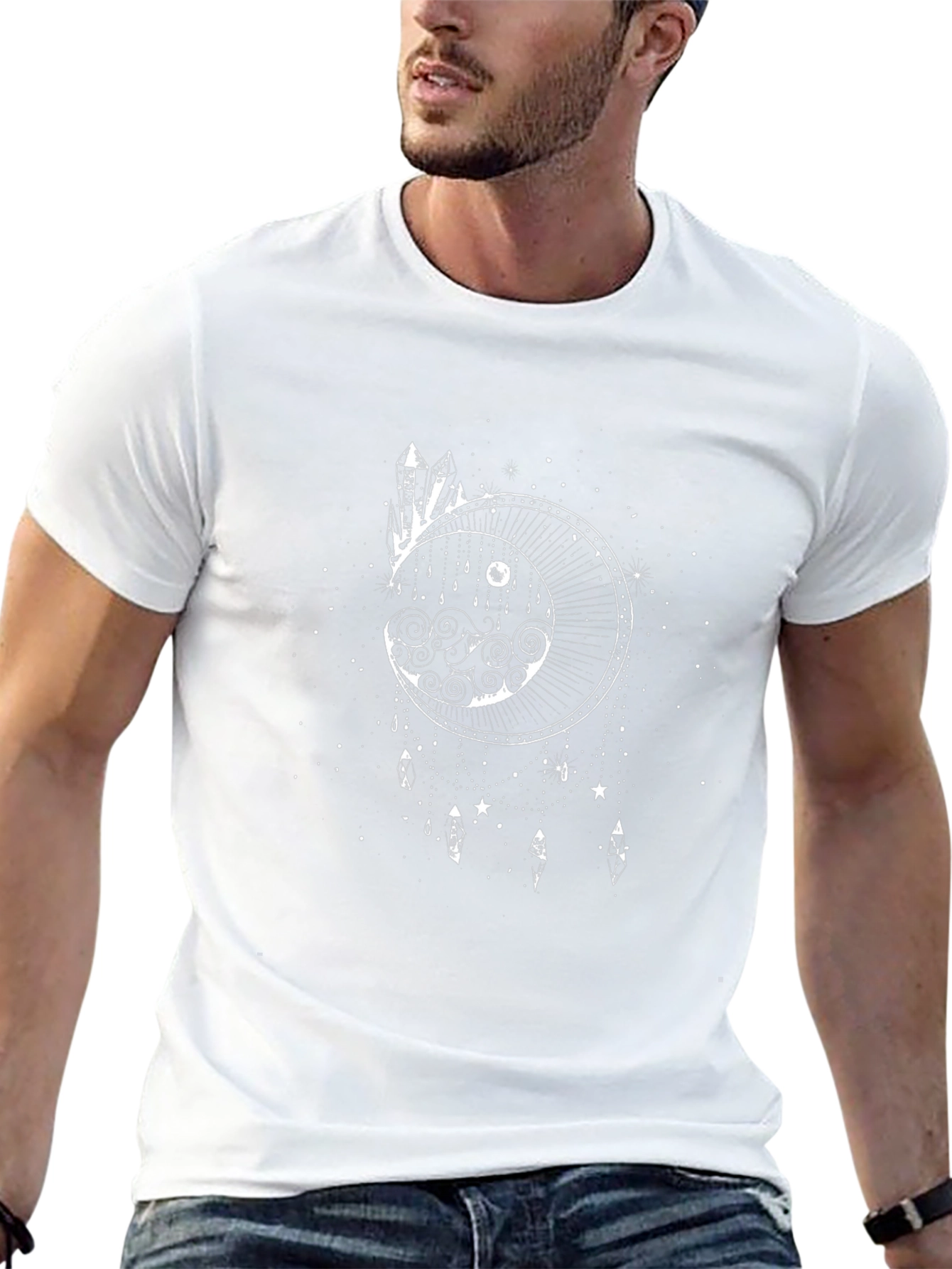 Mystic Moon Graphic Tee - Black T-Shirt