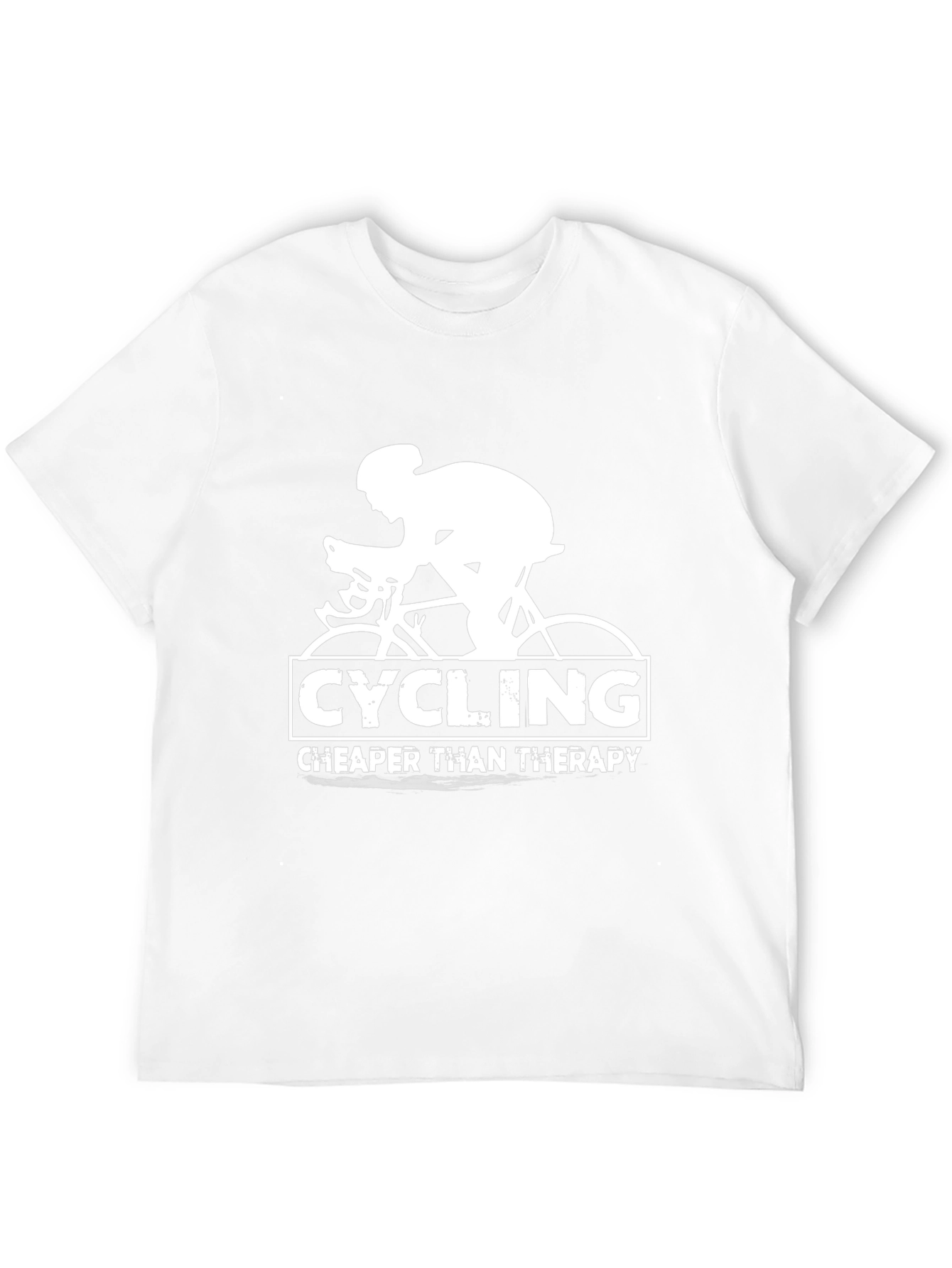 Cycling Cheaper Than Therapy Black T-Shirt