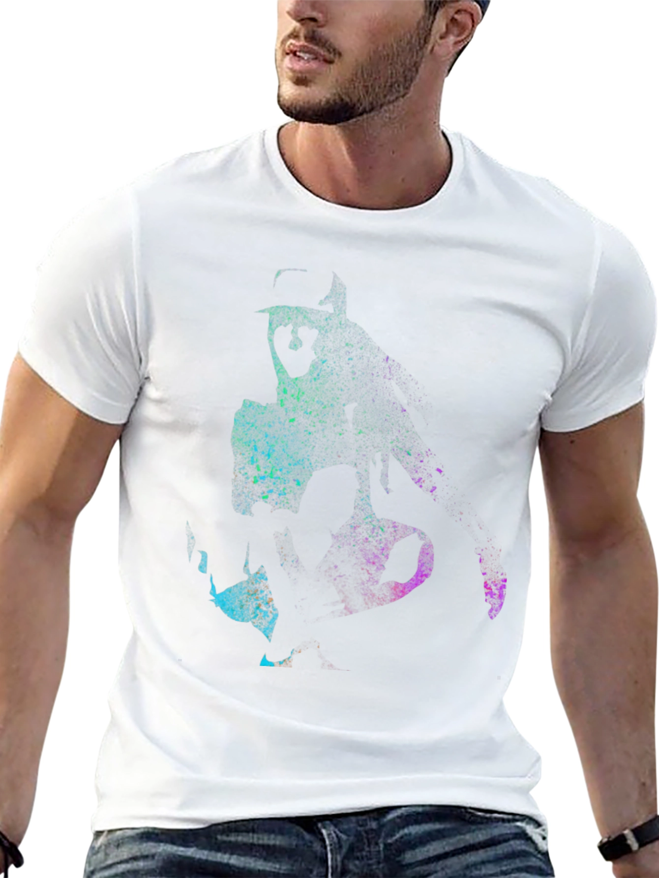 Abstract Musician Black T-Shirt
