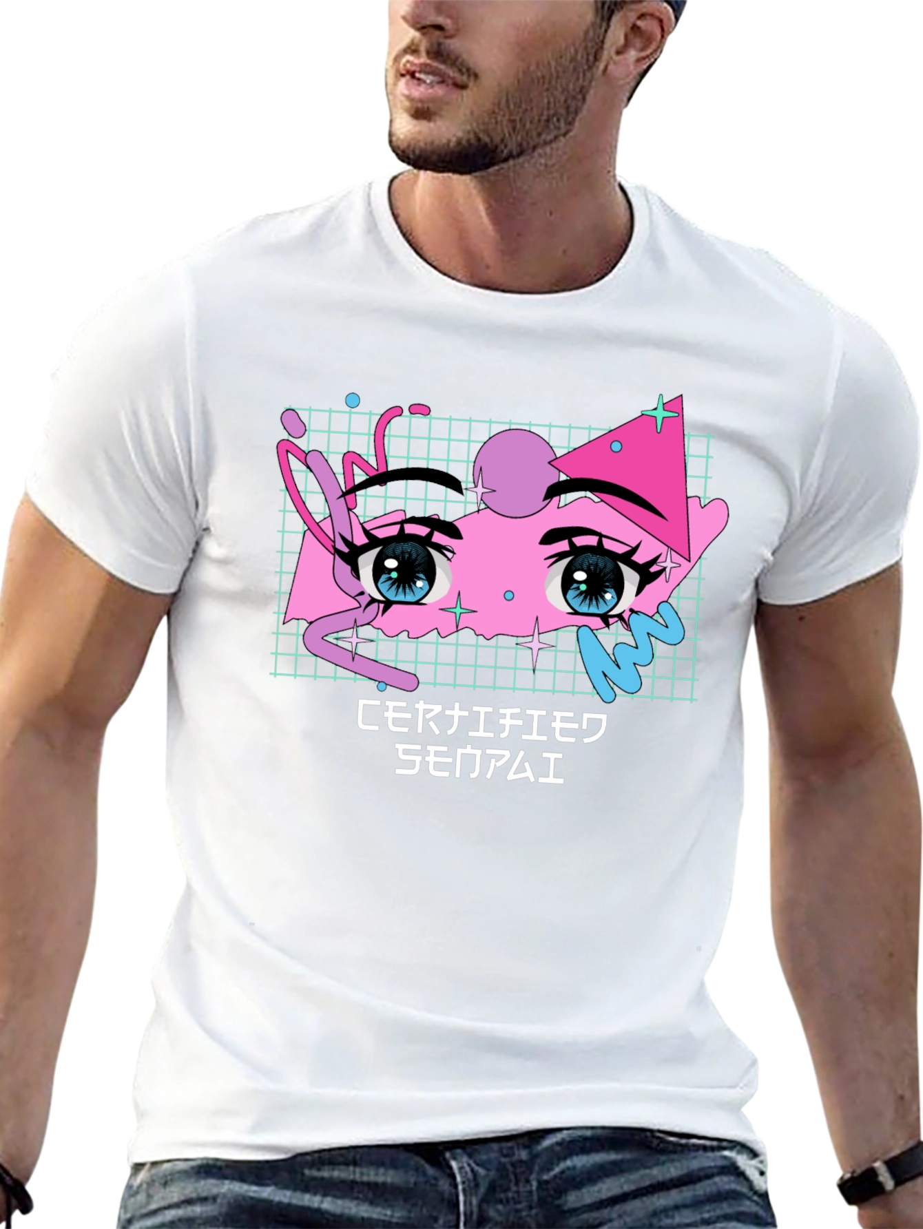 Certified Senpai Graphic T-Shirt - Anime Aesthetic
