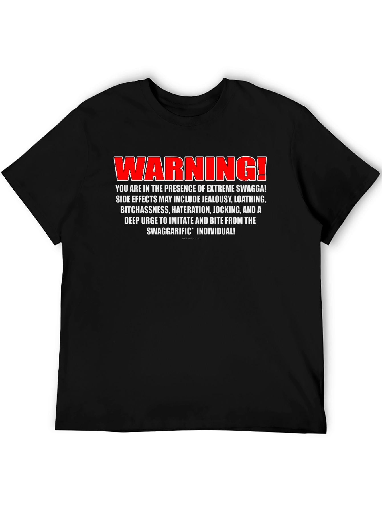 Warning Extreme Swagga T-Shirt Funny Novelty Tee