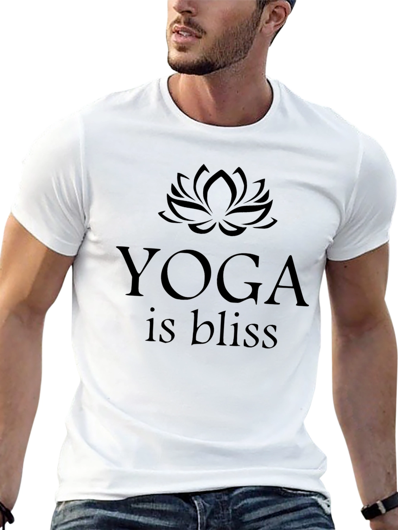 Yoga is Bliss Black T-Shirt