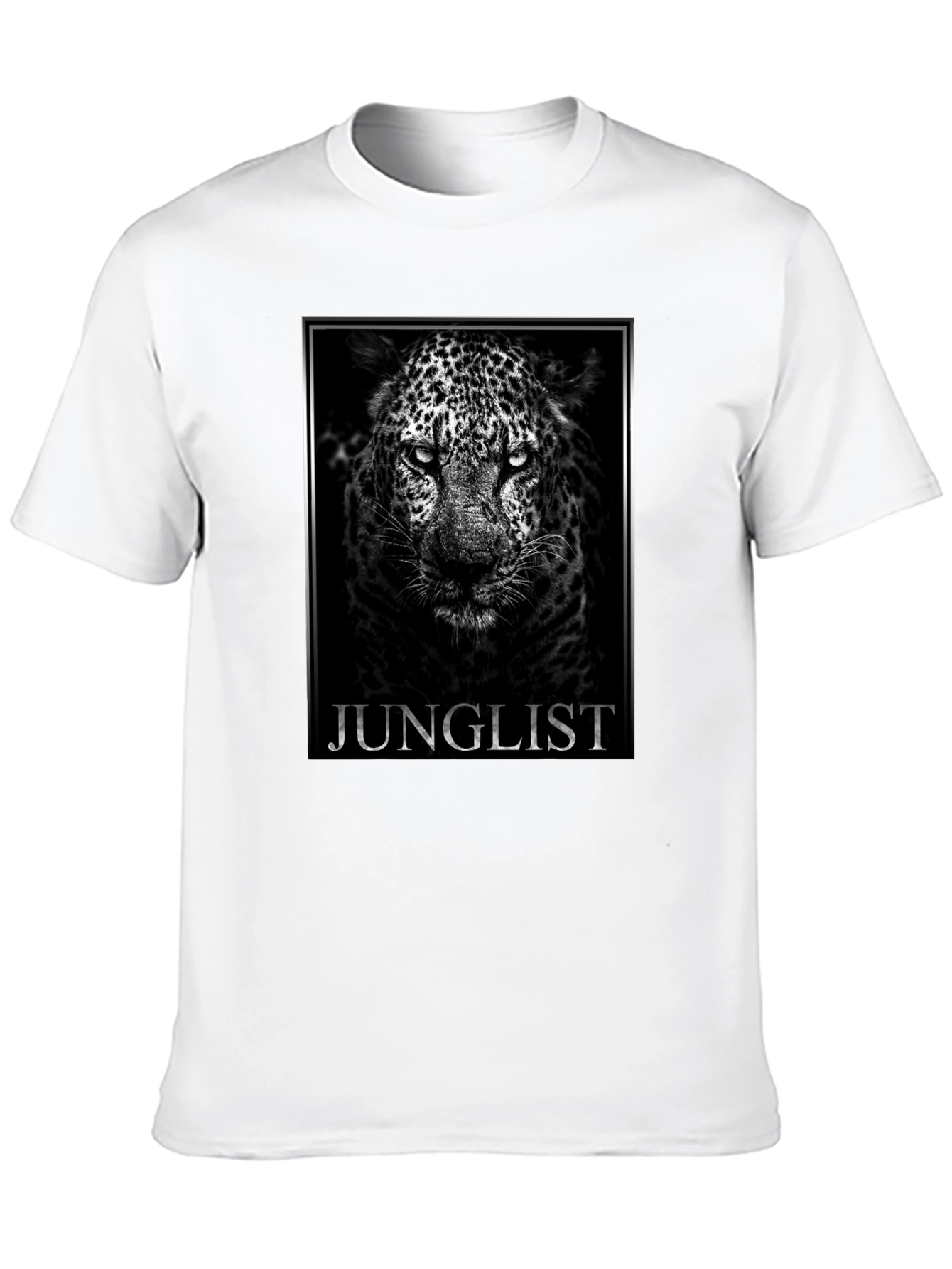 JUNGLELIST Leopard Graphic T-Shirt - Black