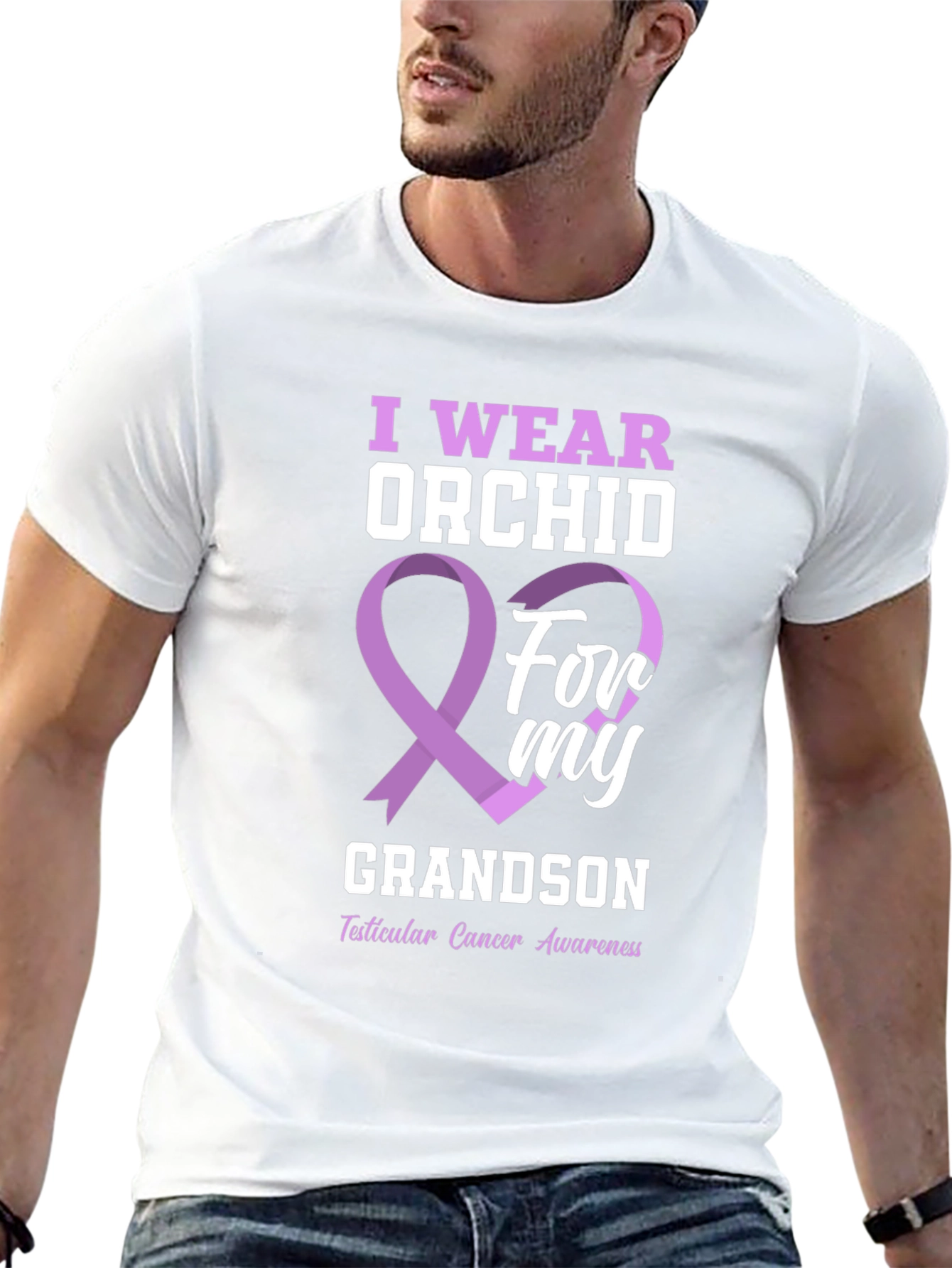 I Wear Orchid For My Grandson T-Shirt