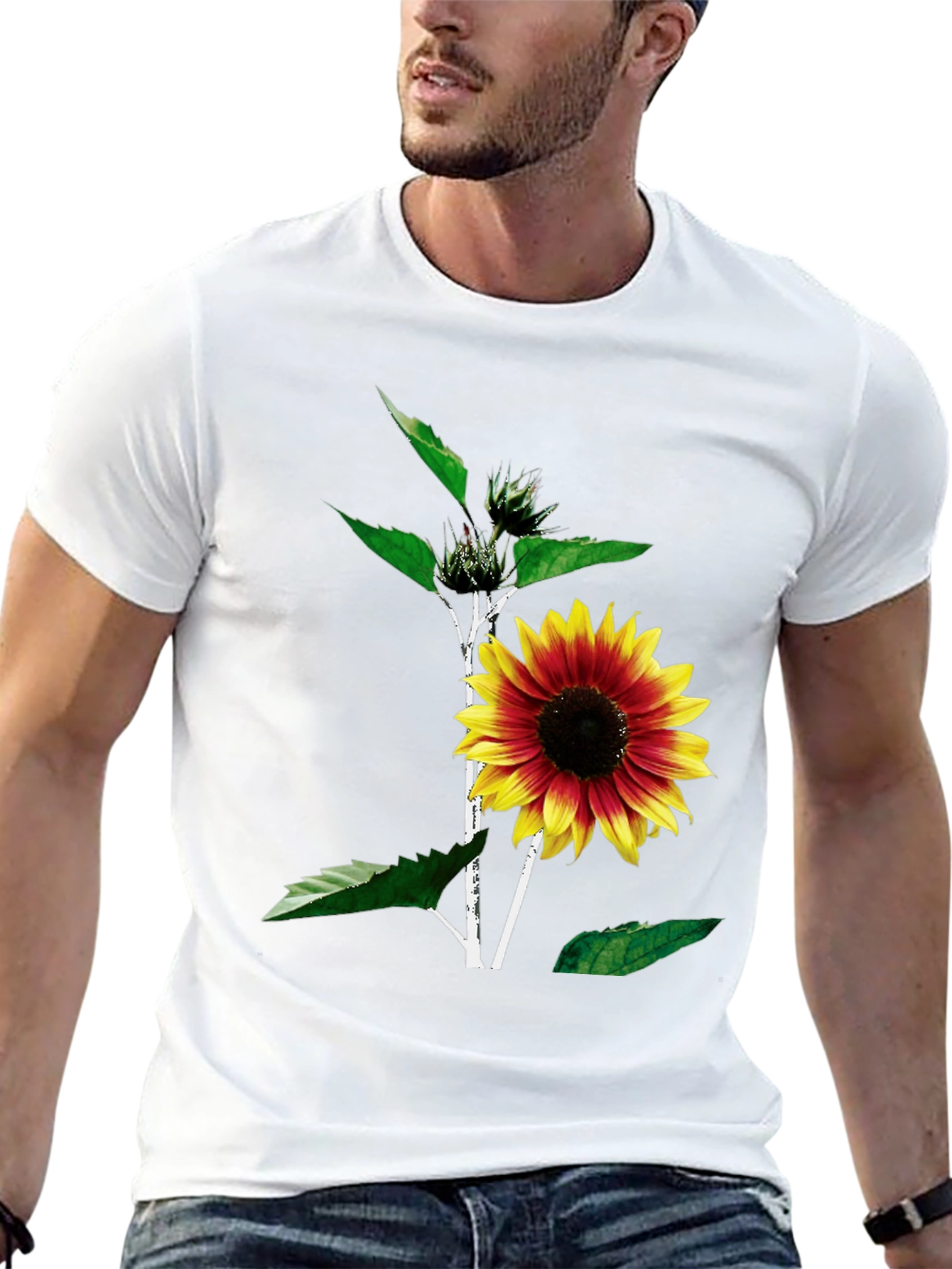Sunflower Graphic Tee - Unisex Black T-Shirt