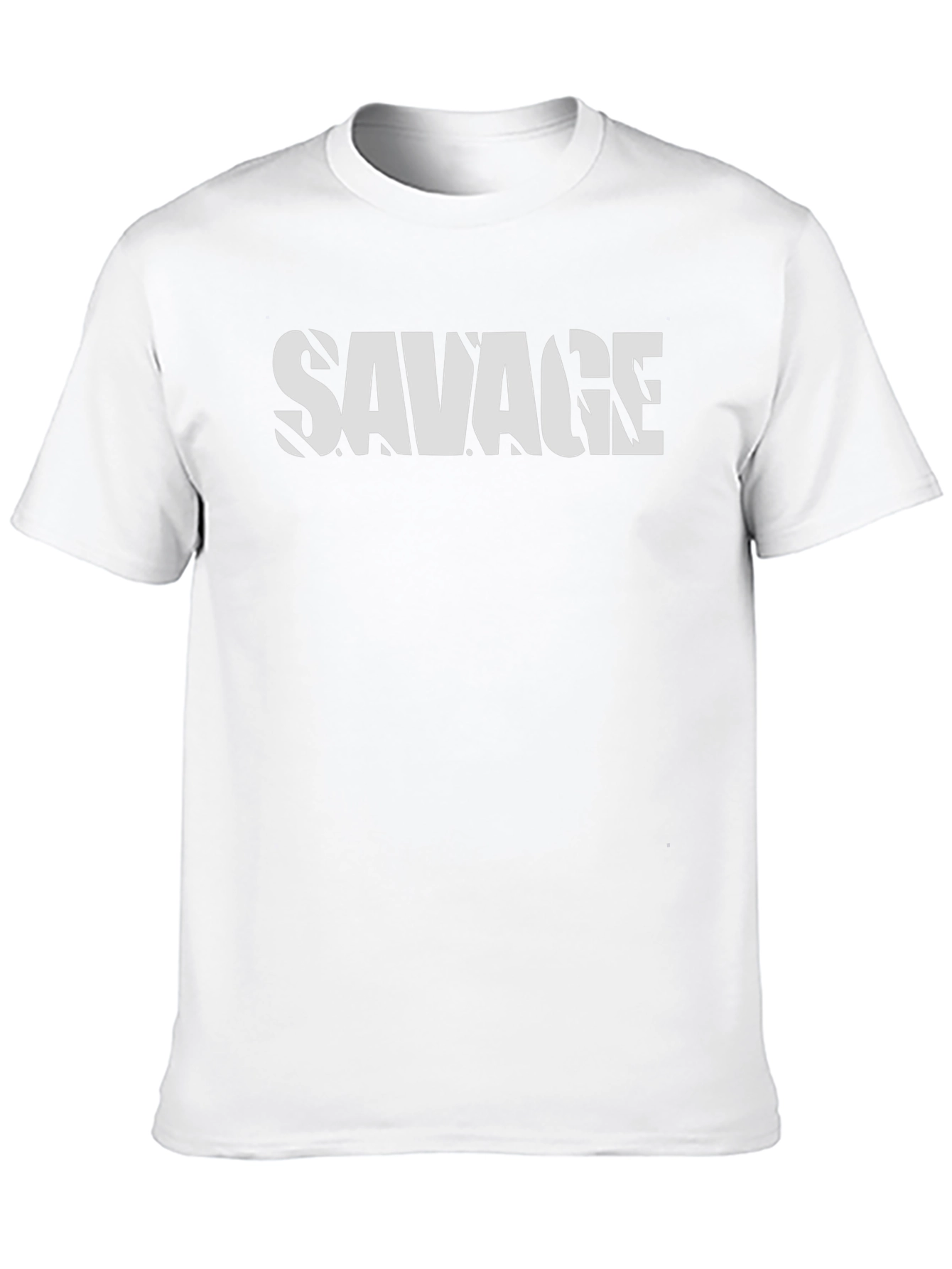 Savage Graphic Print Black T-Shirt for Men
