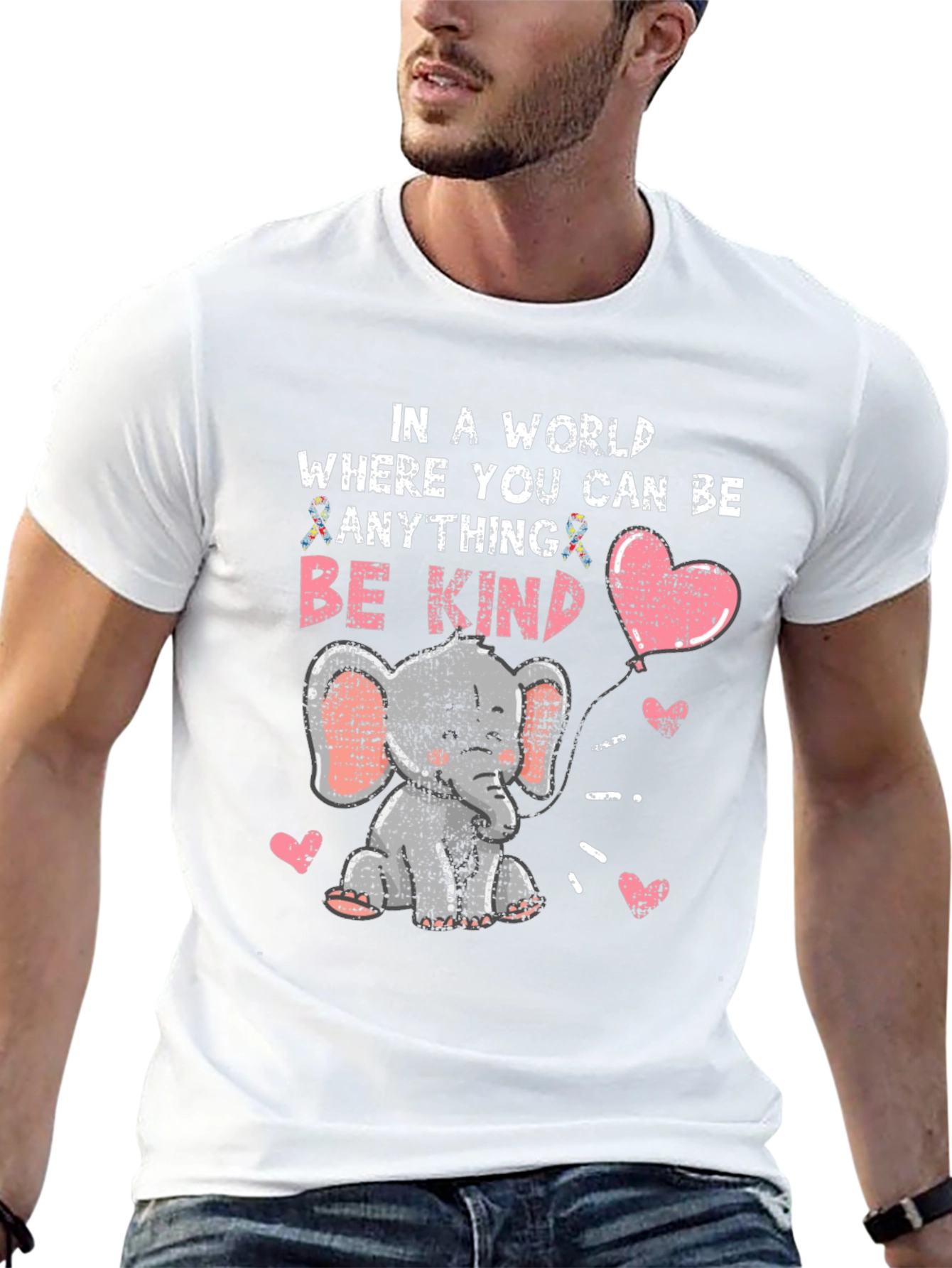 Kind Elephant Autism Awareness T-Shirt