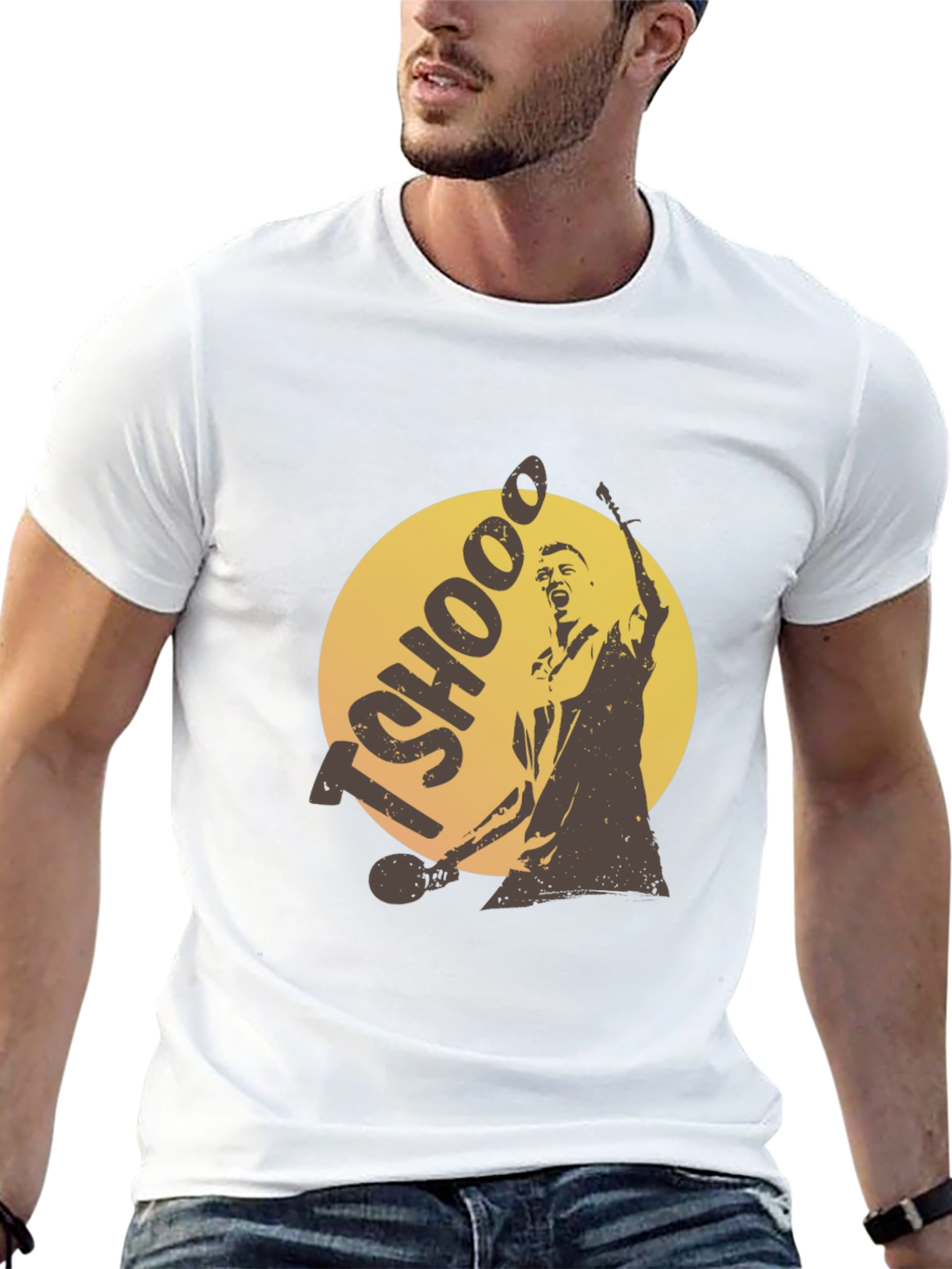 TSHOOO Graphic Tee - Black Cotton T-Shirt