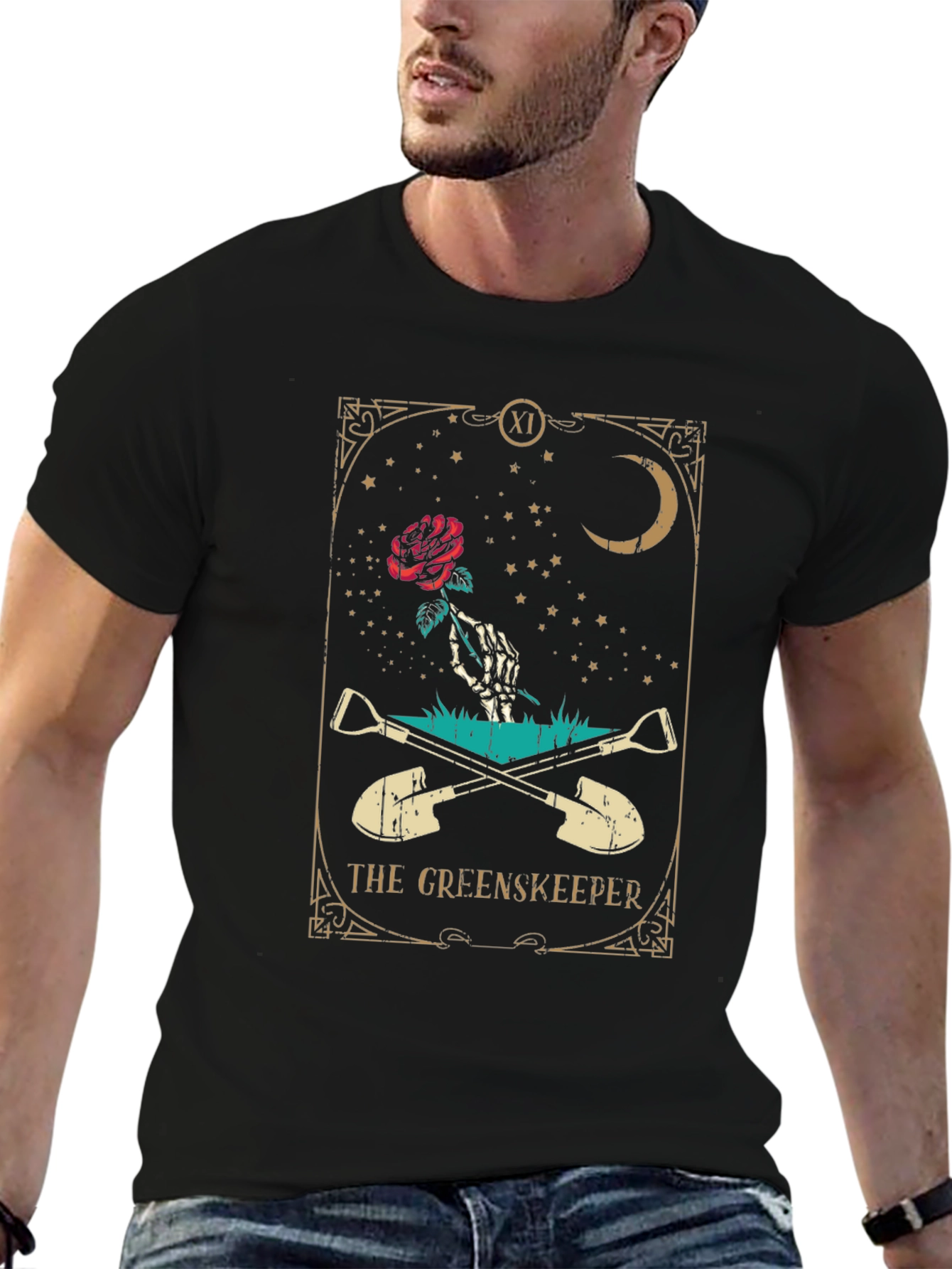 The Greenkeeper Tarot Style Graphic Tee