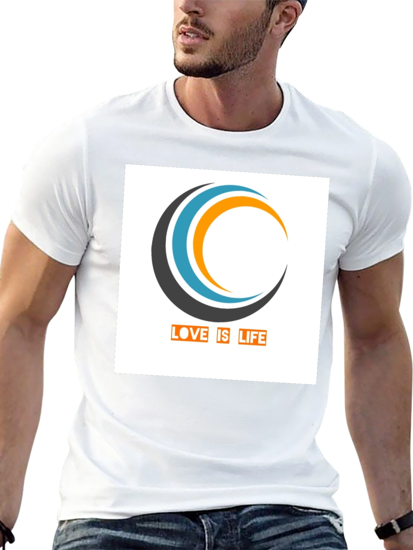 Love is Life Graphic T-Shirt - Stylish Black Tee