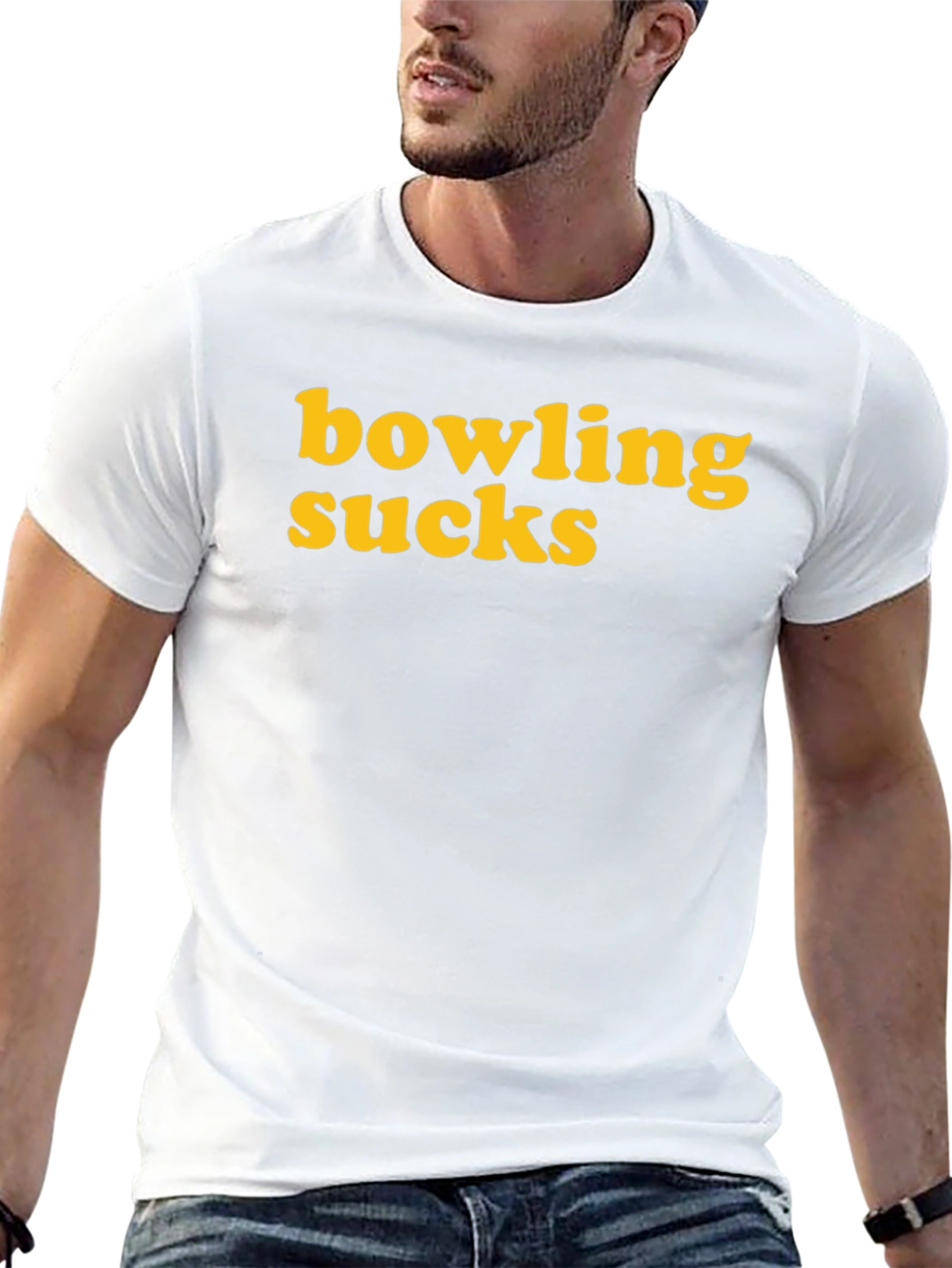 Bowling Sucks Graphic Tee - Unisex Black T-Shirt