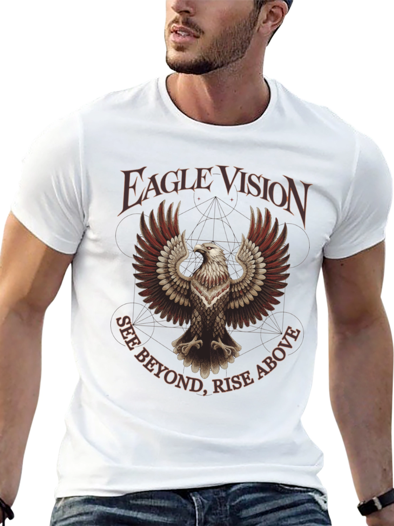 Eagle Vision Graphic Tee - See Beyond Rise Above
