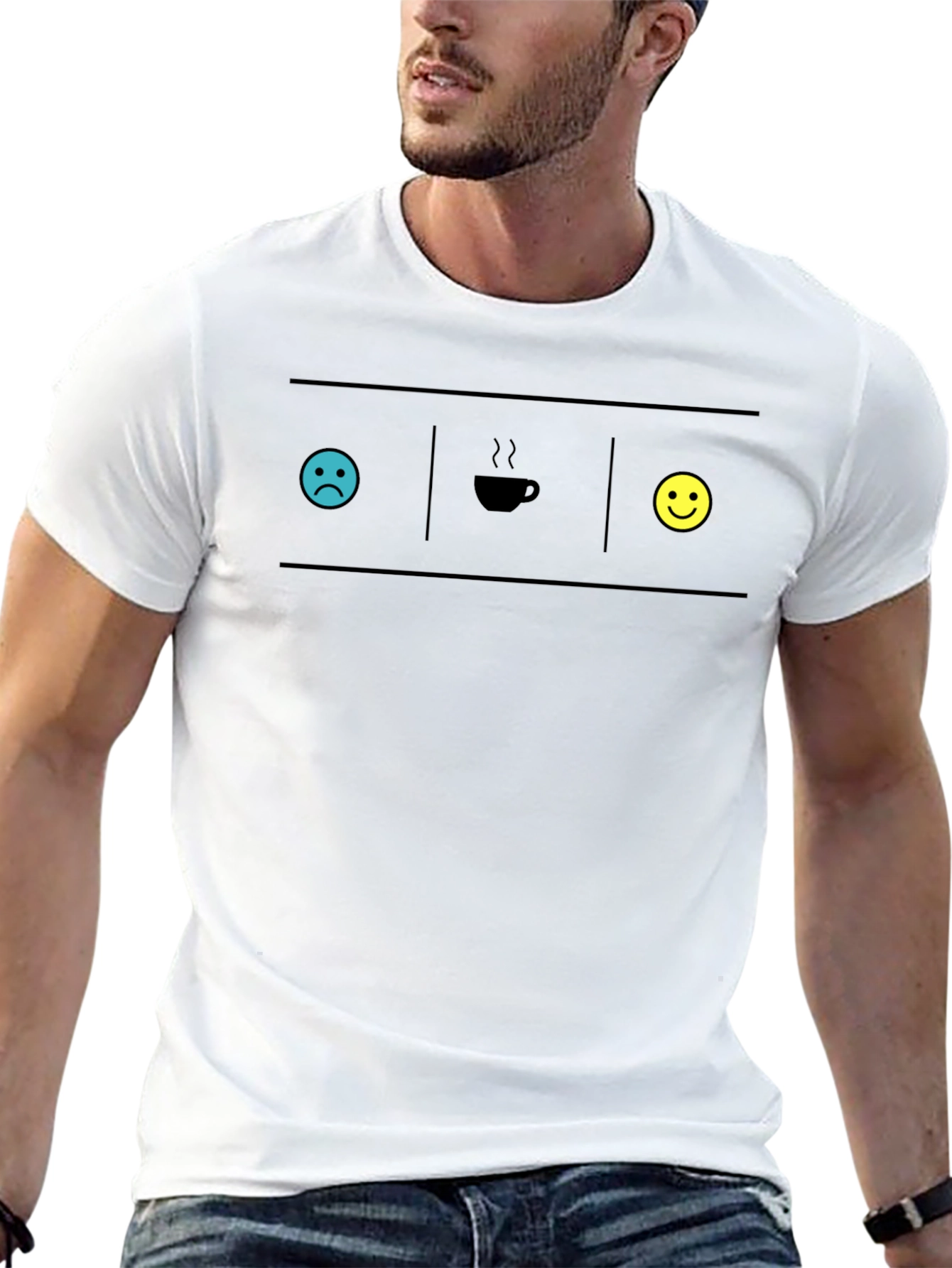 Coffee Mood T-Shirt - Before & After Brew