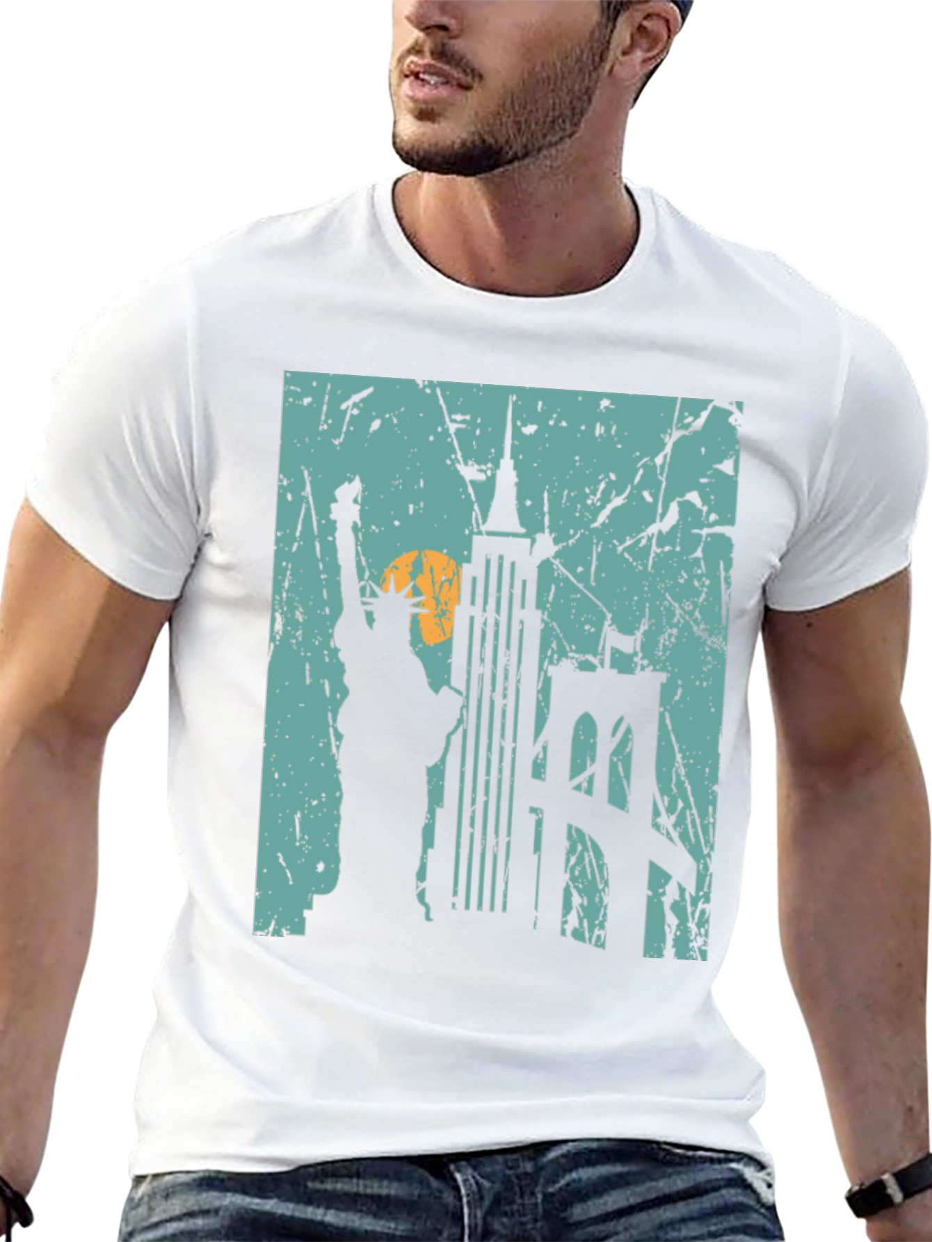 New York City Skyline Graphic T-Shirt
