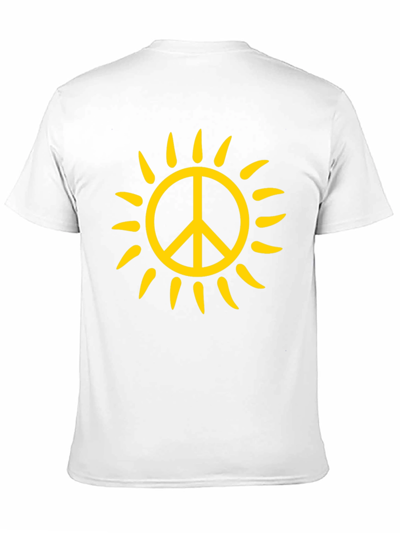 Peace Sun T-Shirt - Black Cotton Graphic Tee