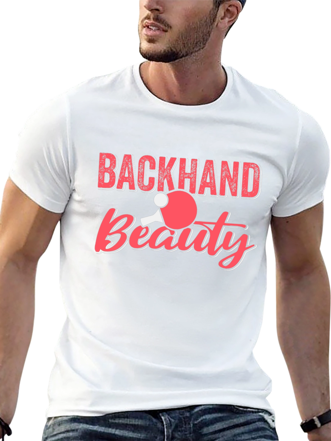 Backhand Beauty Table Tennis Graphic Tee