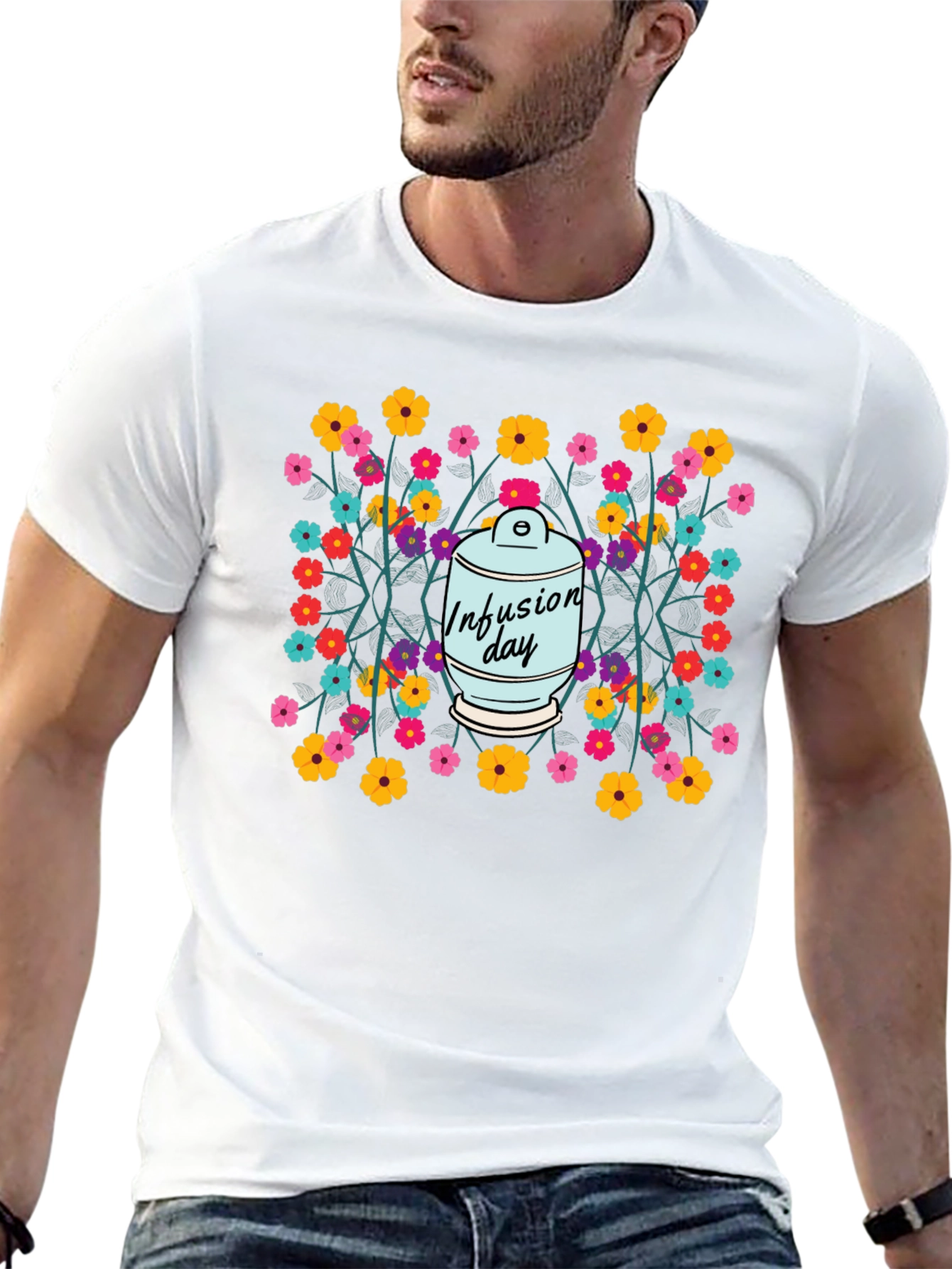 Infusion Day T-Shirt Floral Design