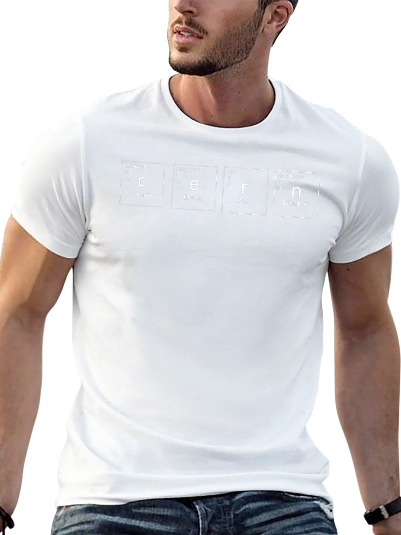 CERN Periodic Table T-Shirt Science Physics Particle Tee