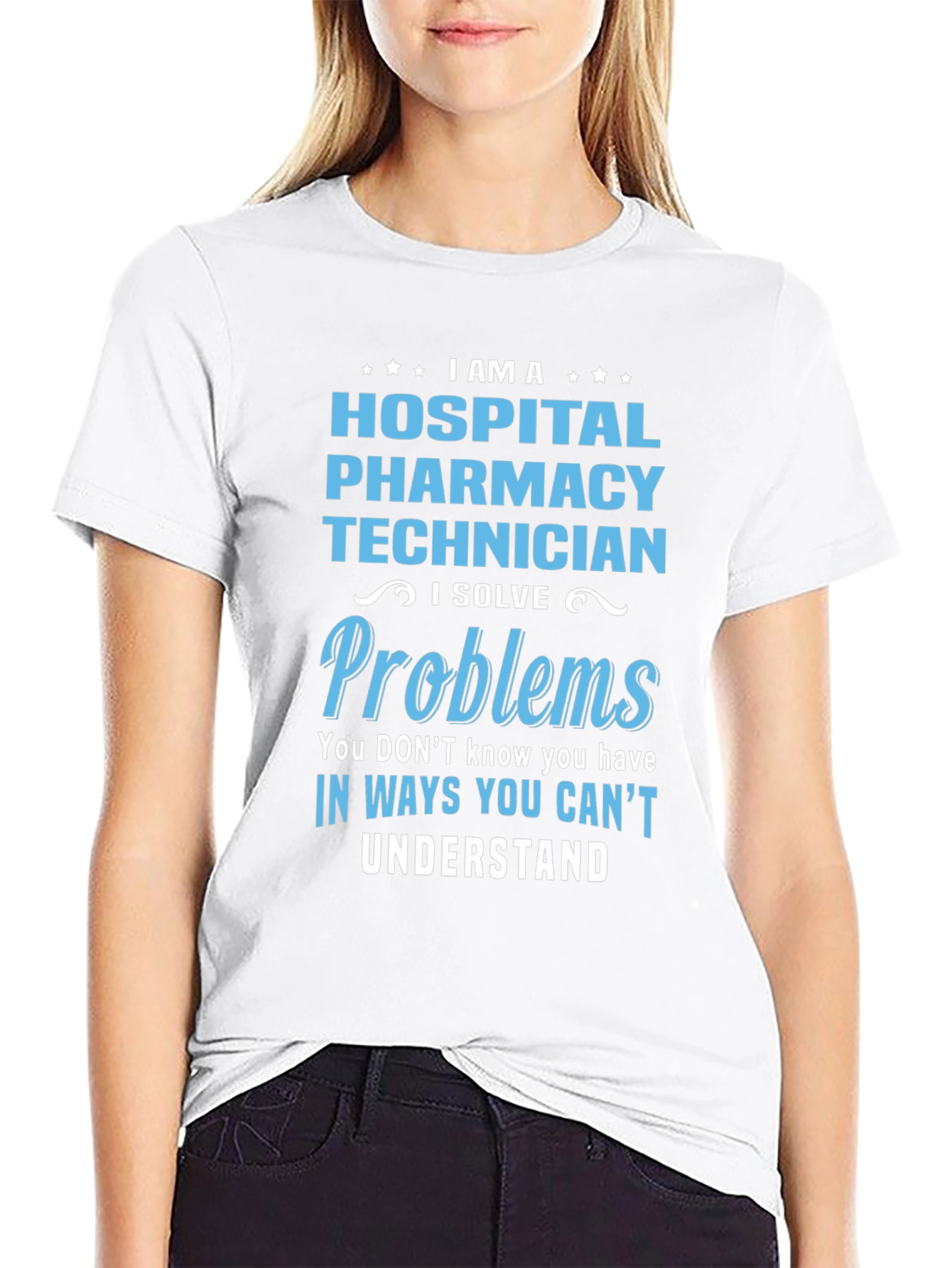 Hospital Pharmacy Technician T-Shirt - Problem Solver