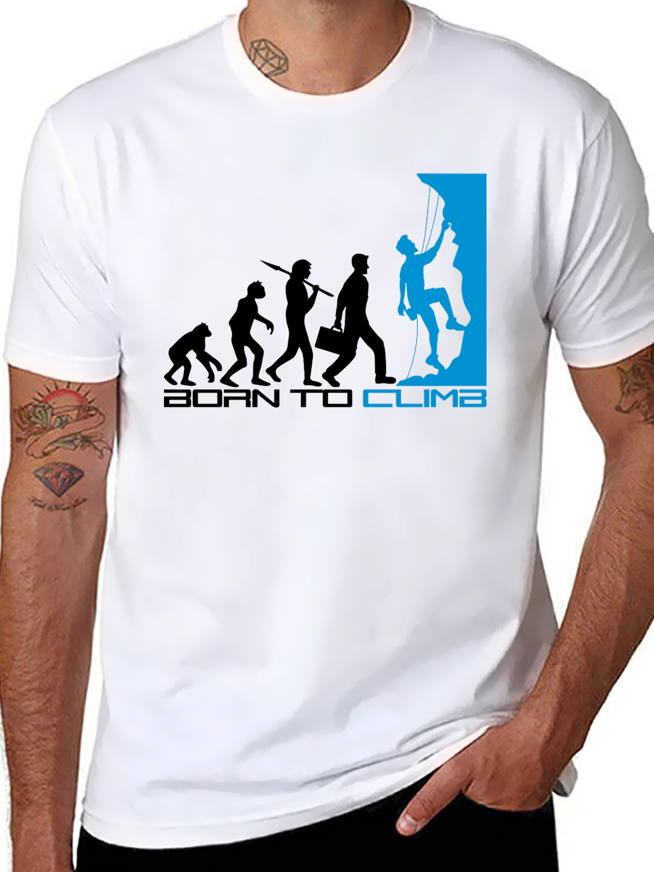 Born to Climb Evolution Graphic Tee