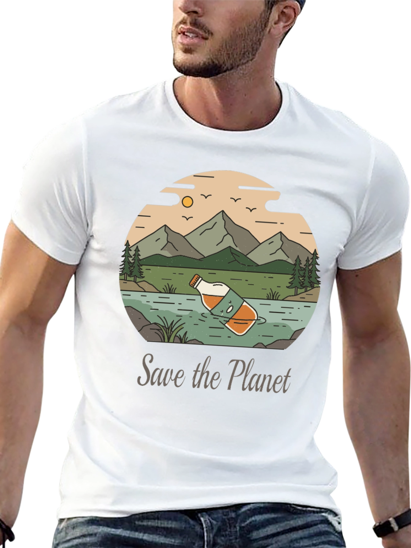 Eco-Conscious Save the Planet Graphic Tee