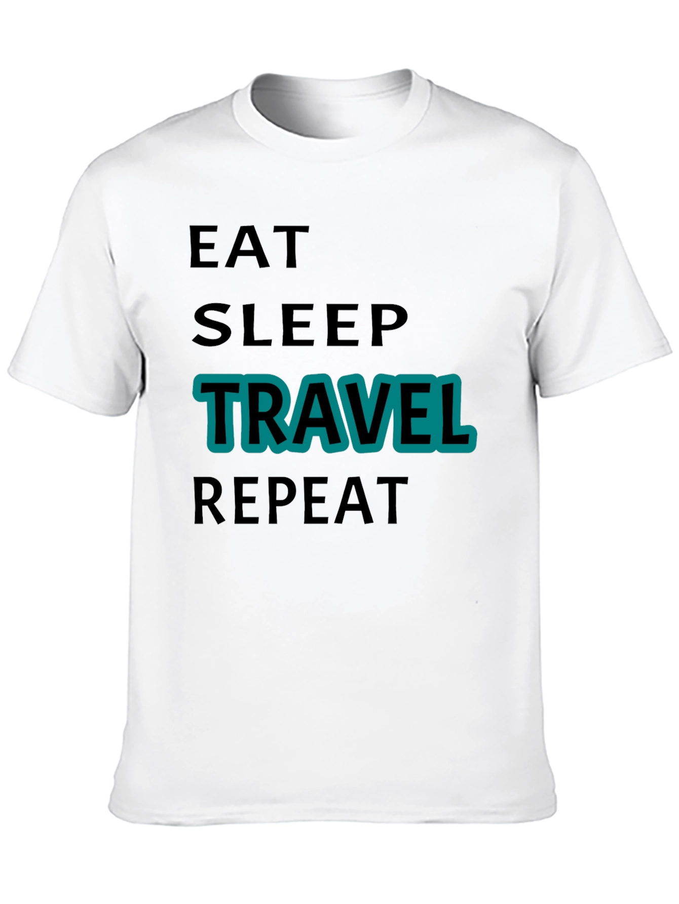 Eat Sleep Travel Repeat Graphic Tee