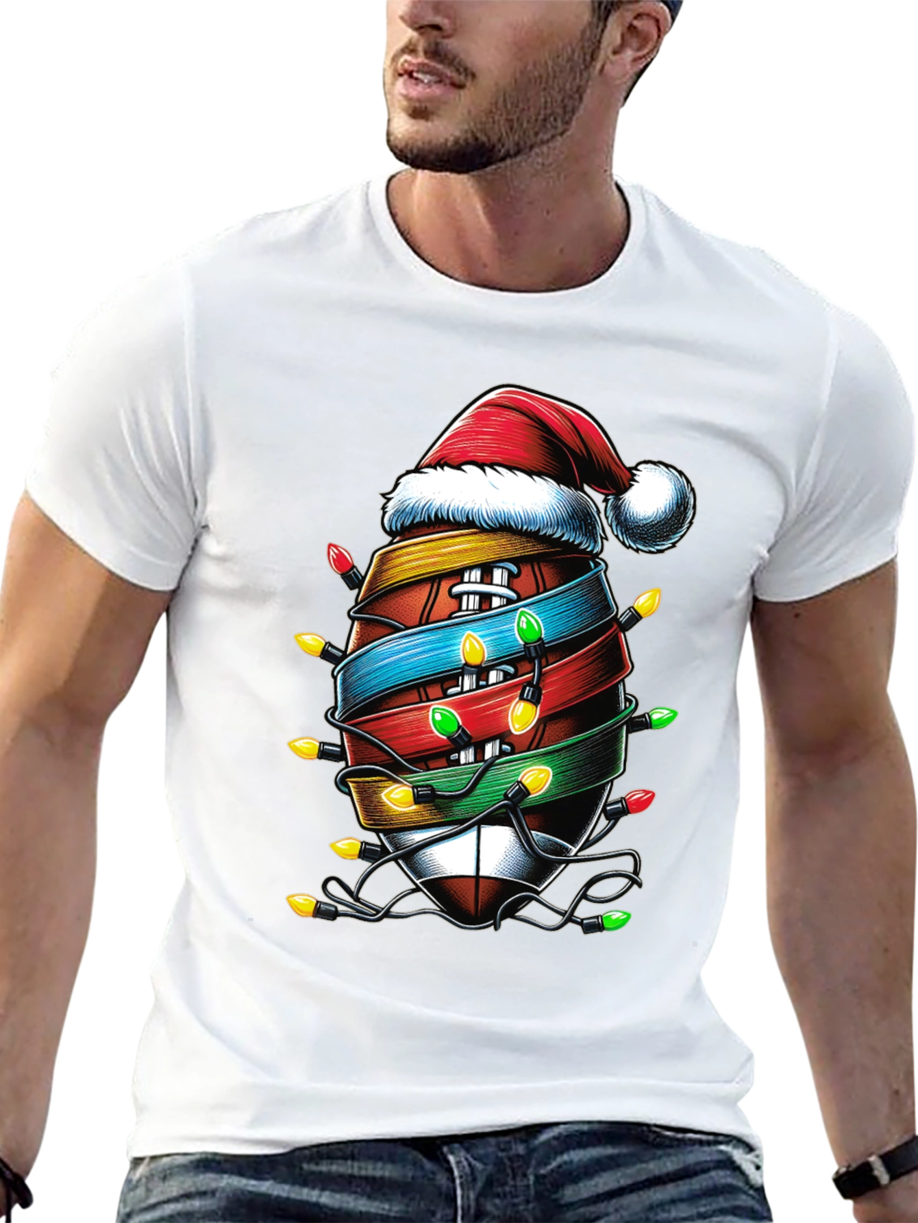 Festive Football Christmas T-Shirt