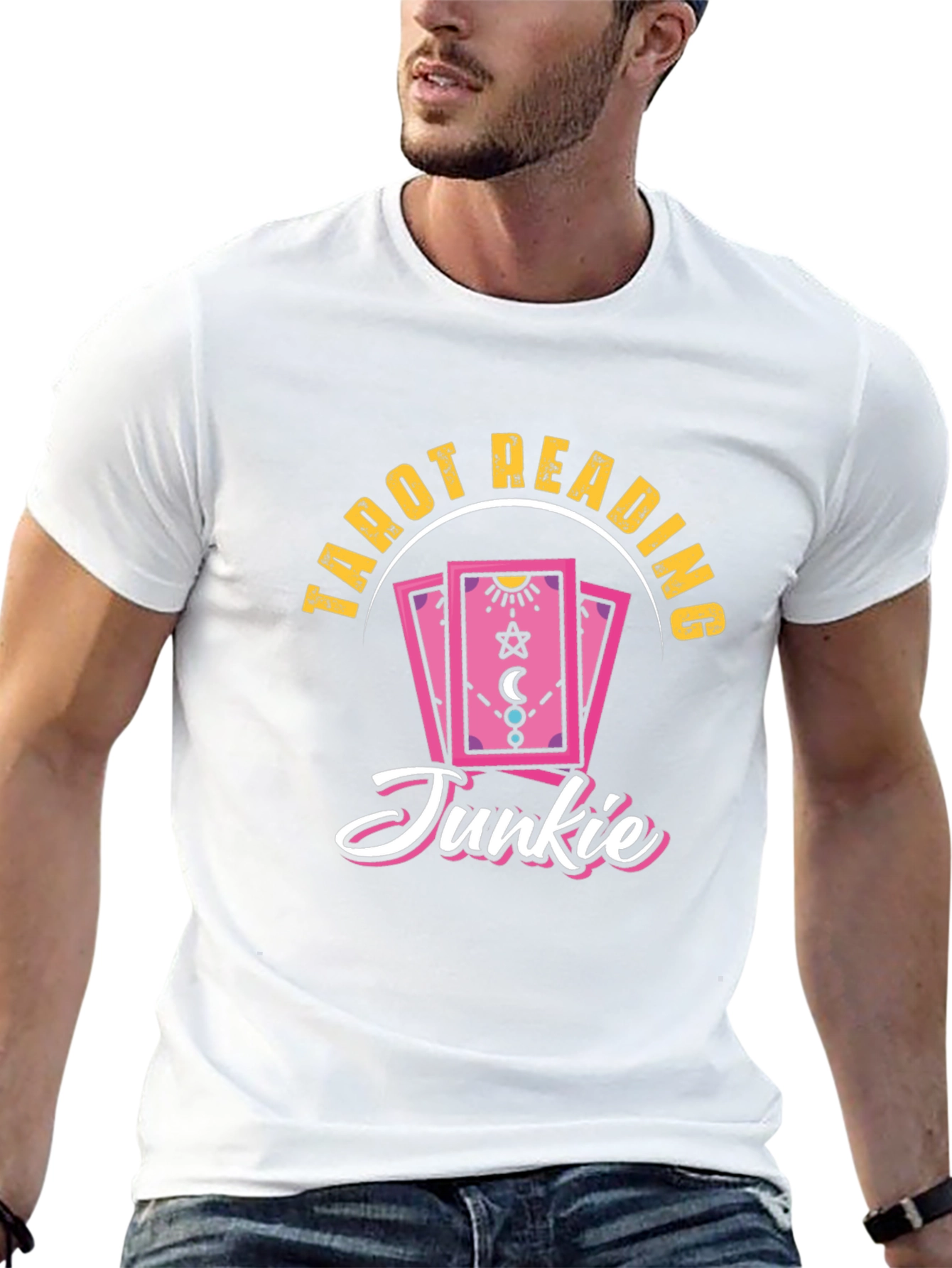 Tarot Reading Junkie Black T-Shirt