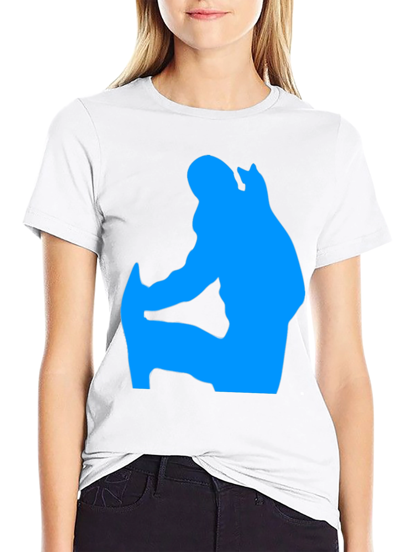 Bigfoot Silhouette Graphic Tee - Black Cotton Shirt
