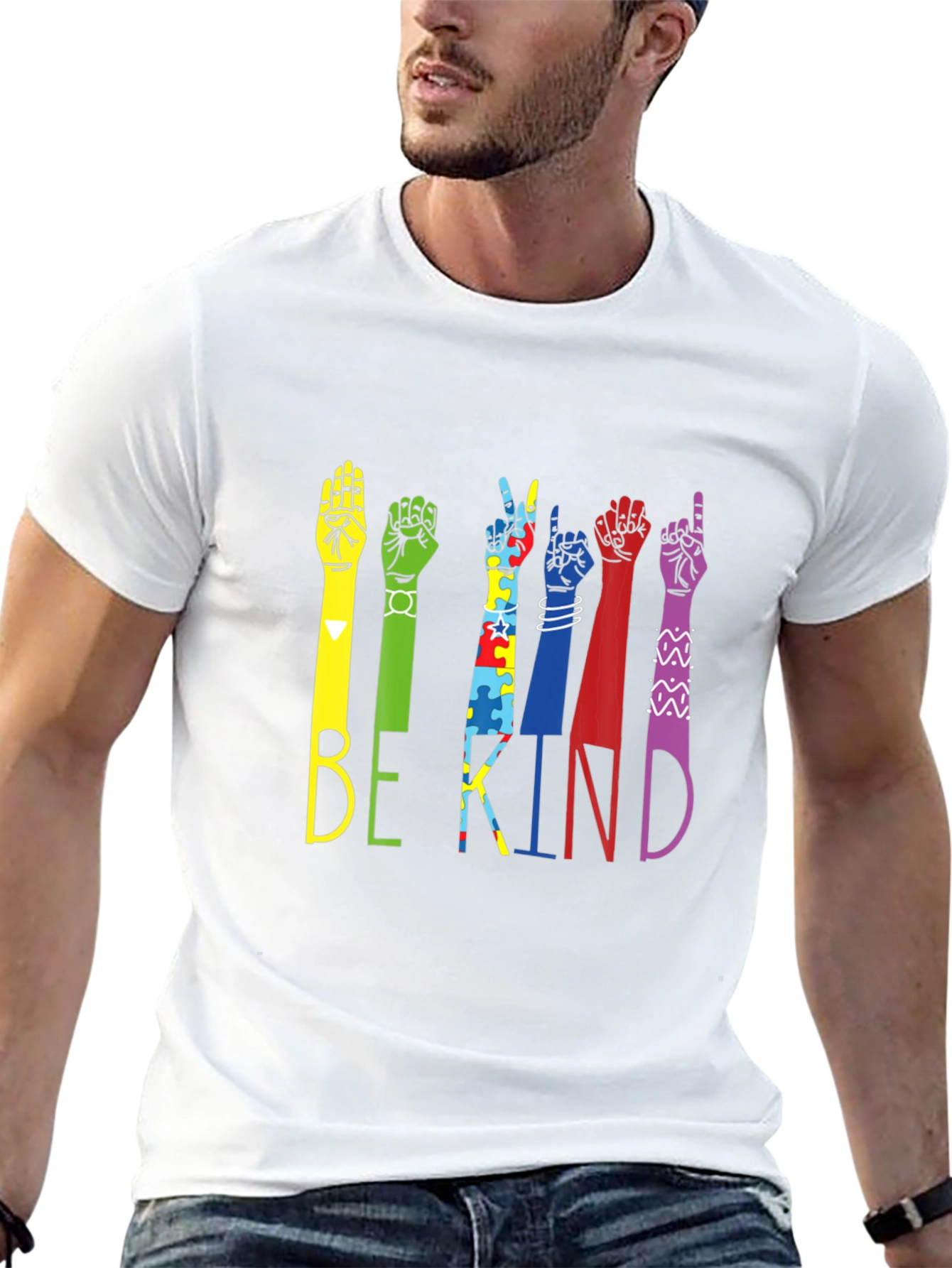 Be Kind Hands Black T-Shirt