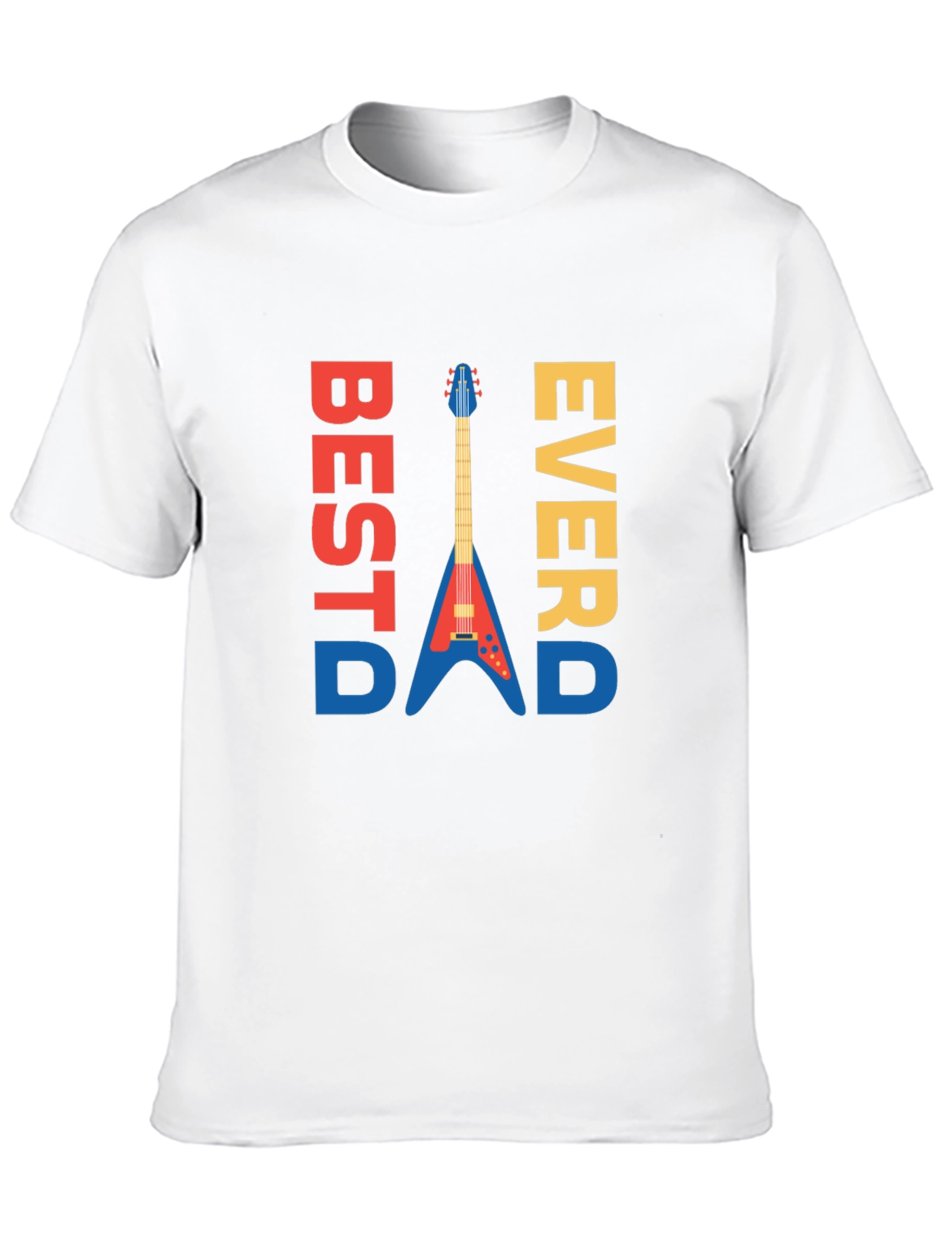 Best Dad Ever Guitar Graphic Tee - Mens