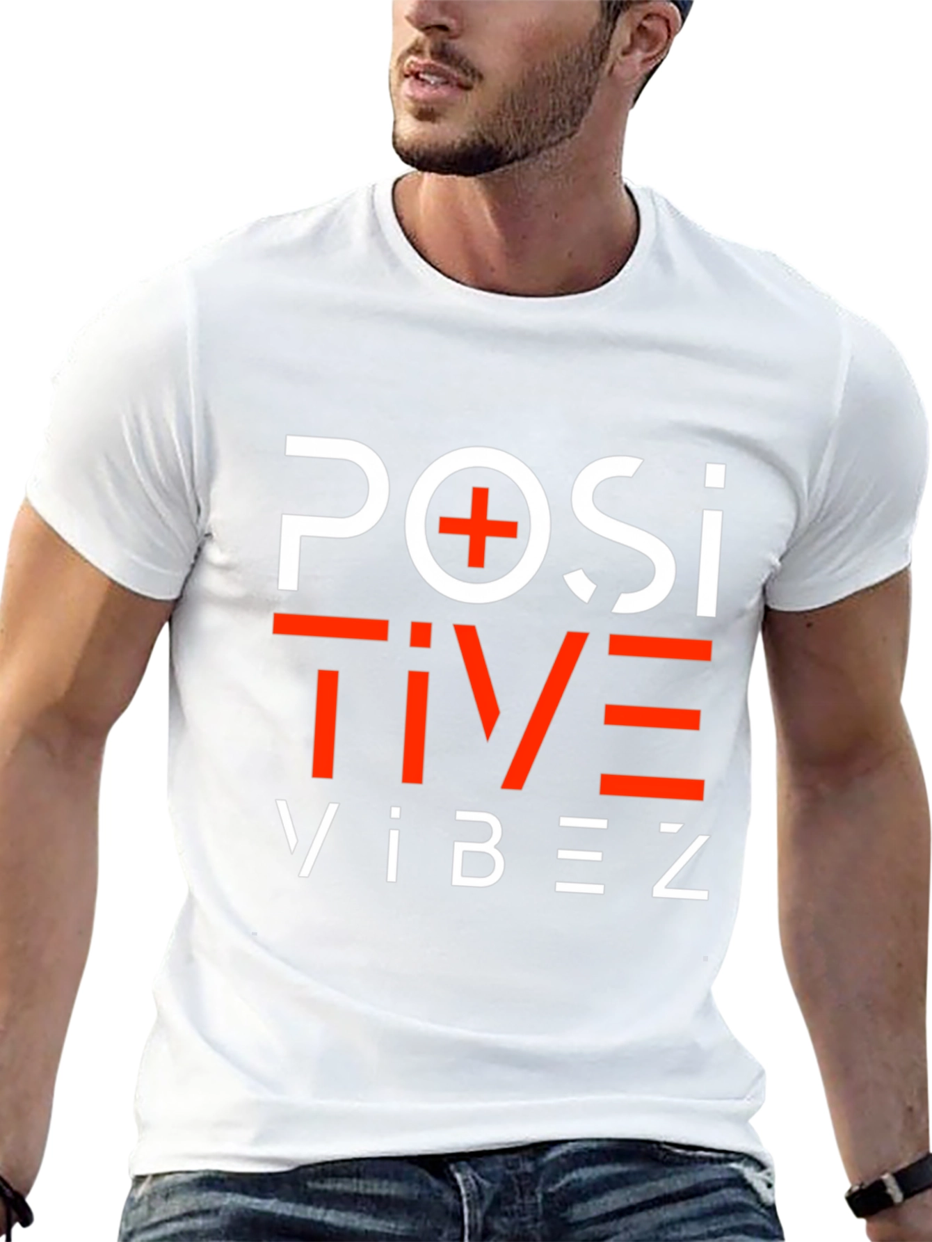 Positive Vibez Graphic Tee - Black
