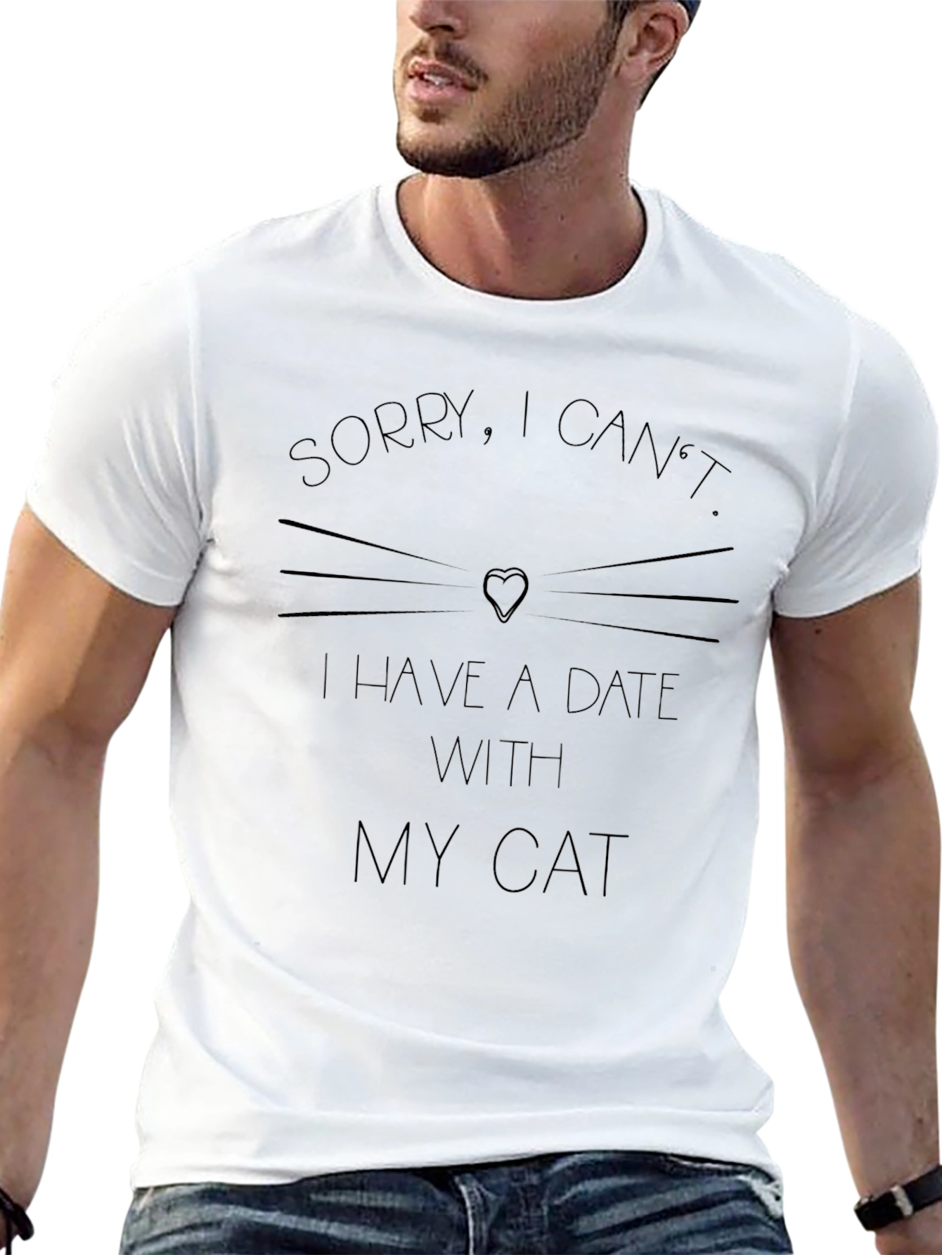 Sorry I Cant Date With My Cat T-Shirt