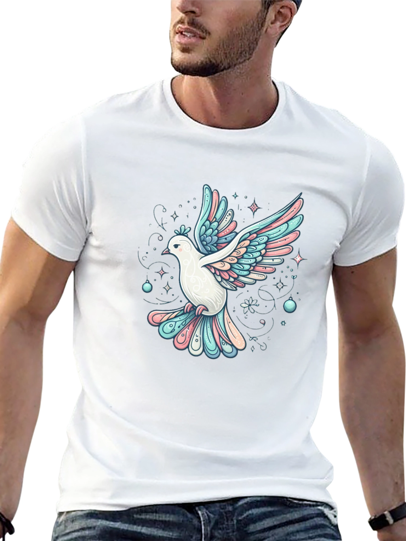 Dove Graphic Tee - Peace and Love Shirt
