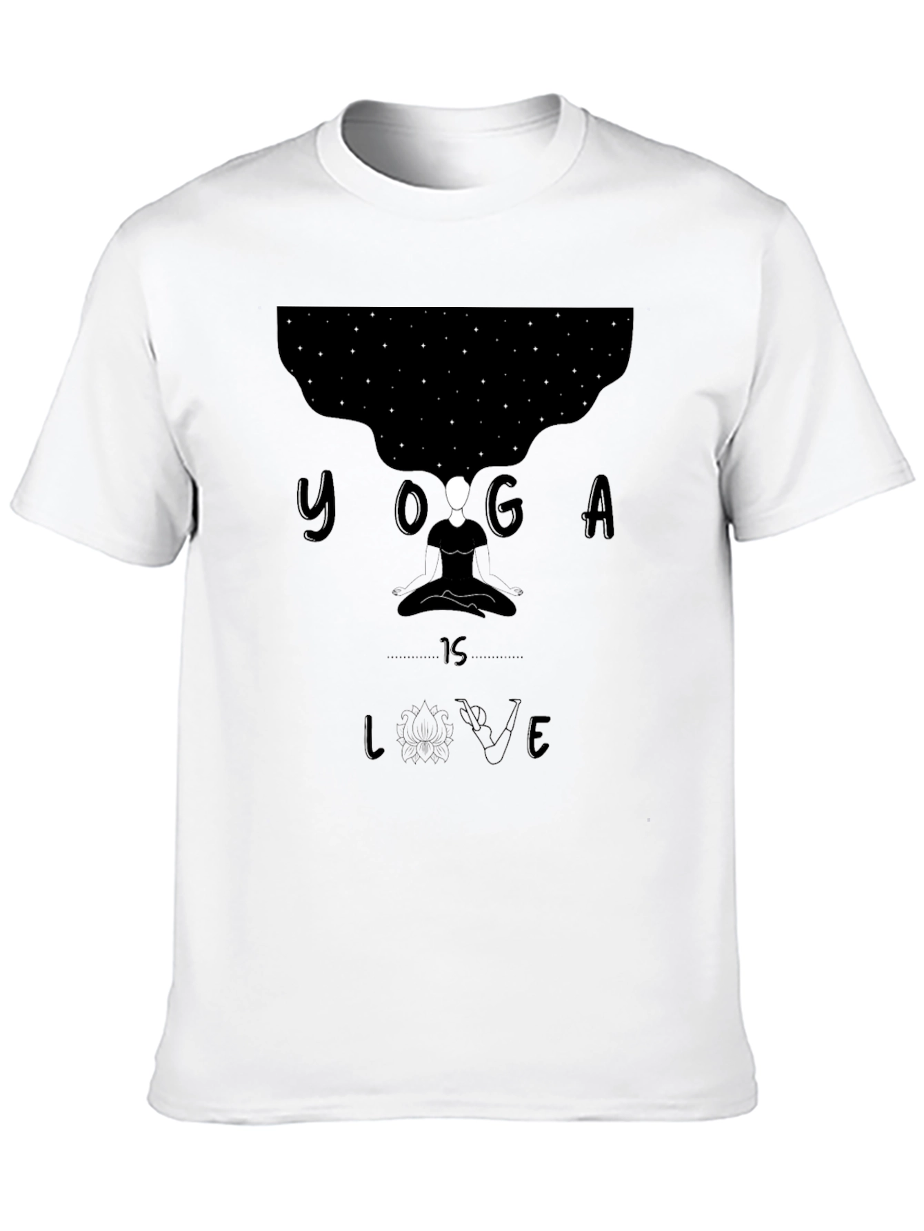 Yoga is Love Black Graphic Tee
