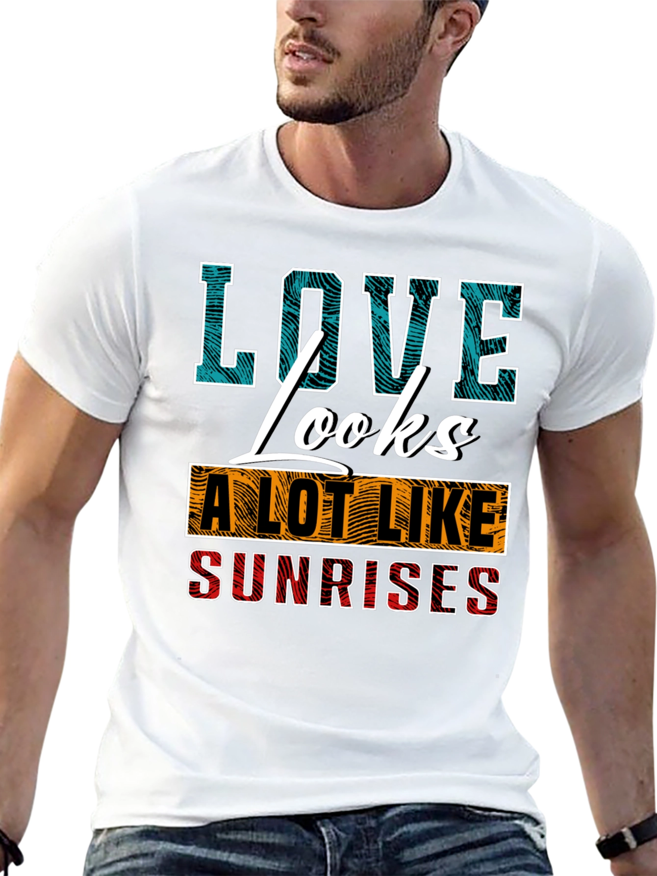 Love Looks Like Sunrises Graphic T-Shirt