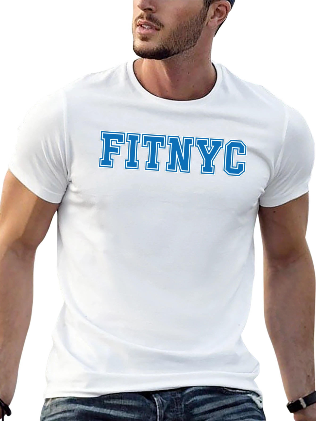 FITNYC Graphic Tee - Black Casual T-Shirt