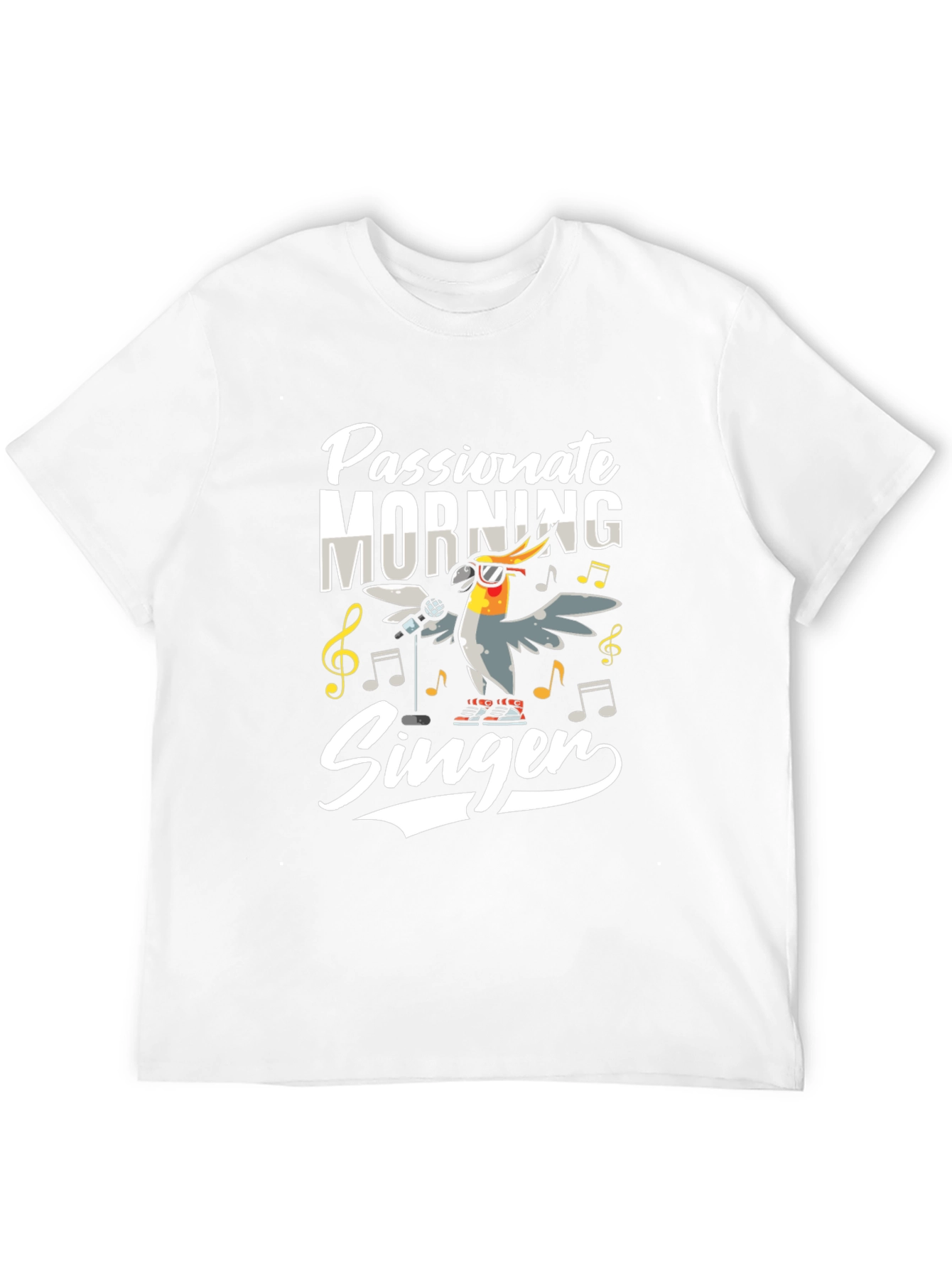 Passionate Morning Singer T-Shirt - Black