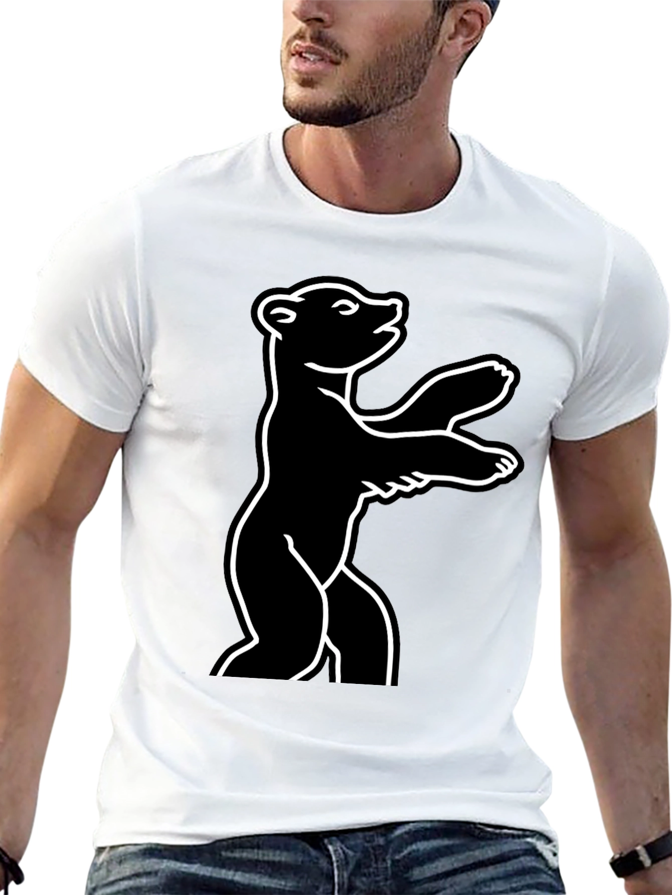 Berlin Bear Black T-Shirt - Urban Style