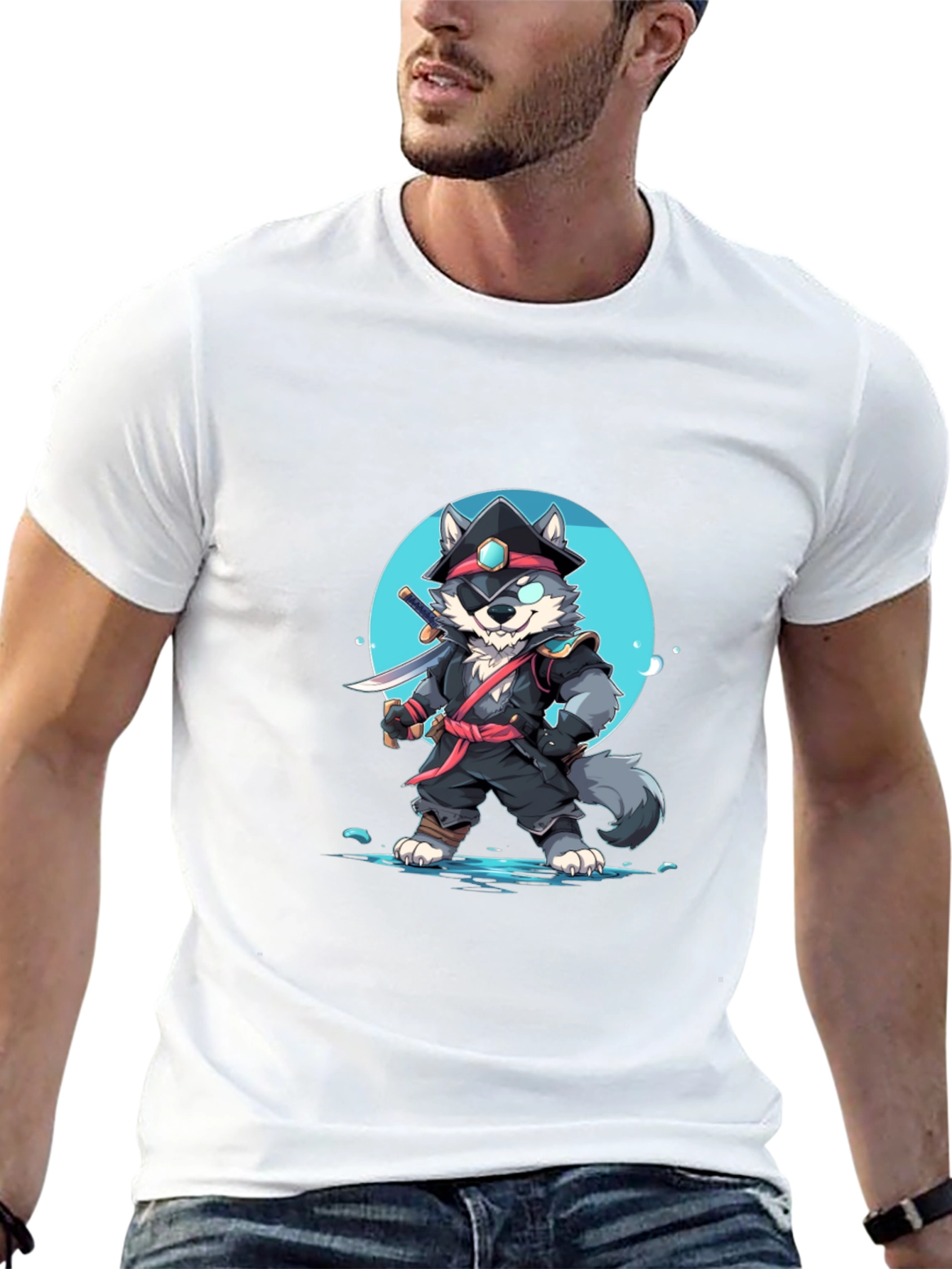 Ninja Wolf Graphic T-Shirt