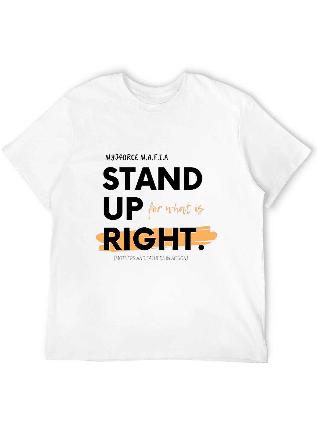 Stand Up For What Is Right Black T-Shirt