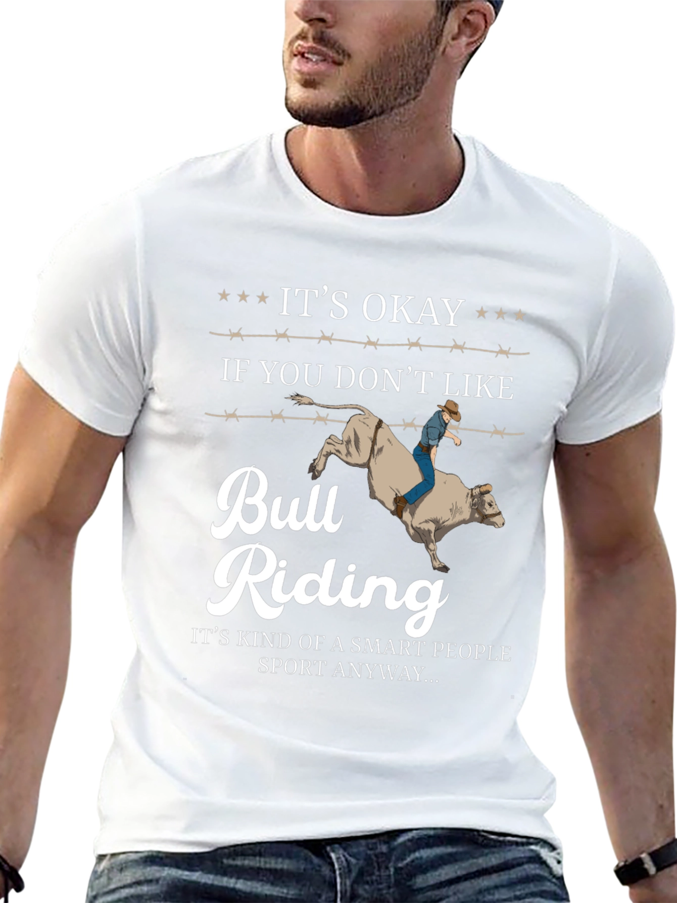 Its Okay Bull Riding T-Shirt