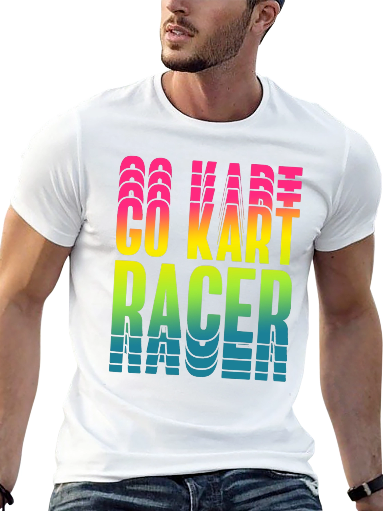 Go Kart Racer Graphic Tee - Cool Karting Shirt