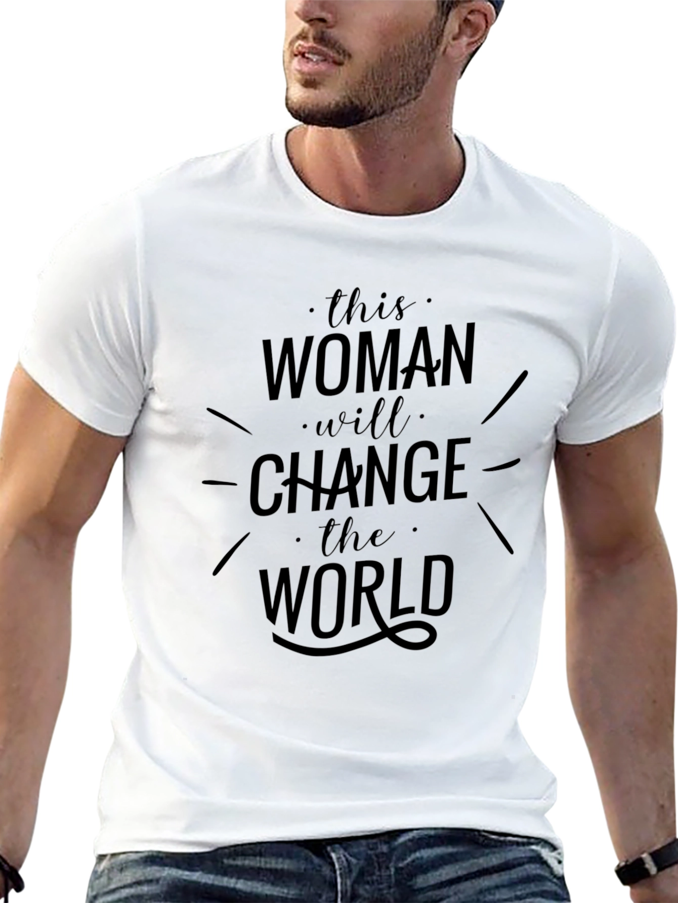 Empowering Woman Change the World Graphic Tee