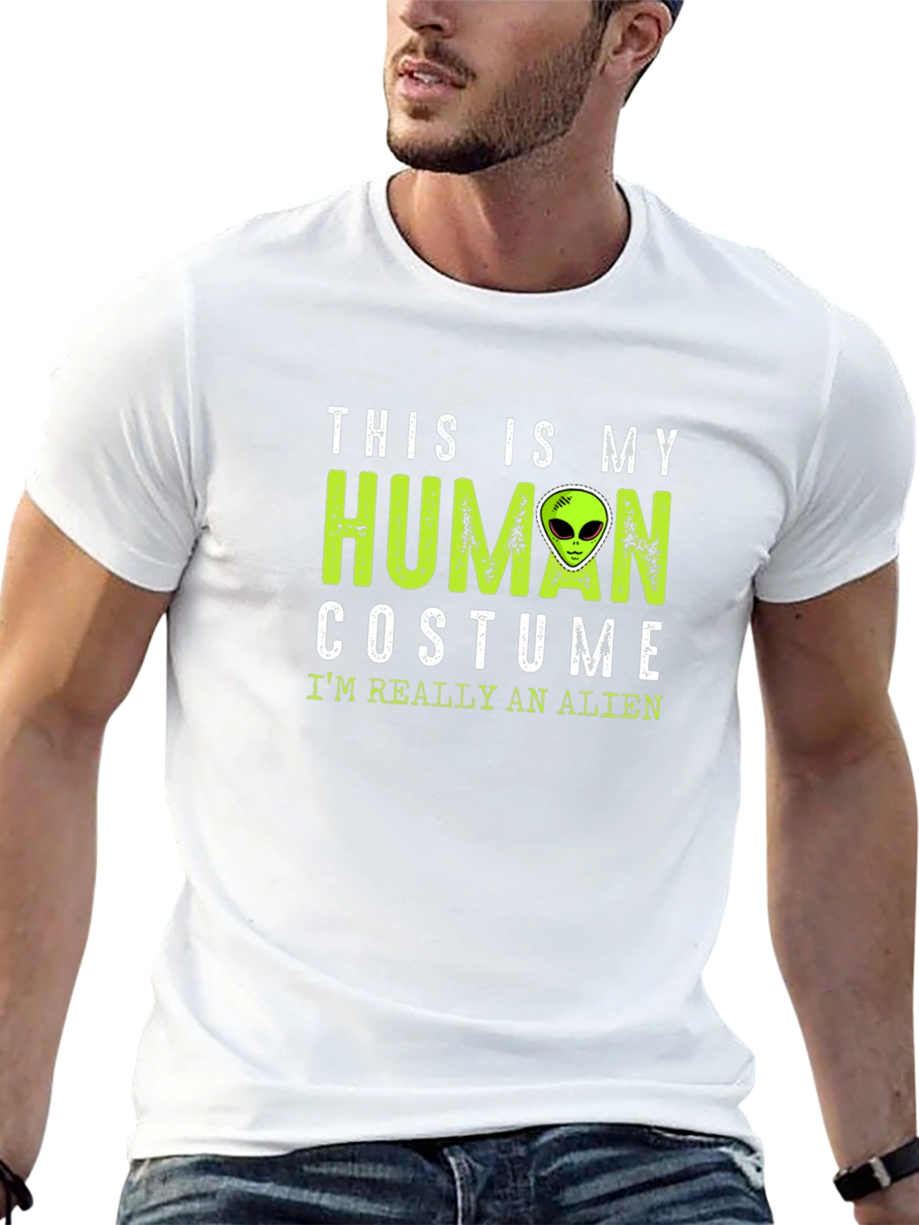 This Is My Human Costume Alien T-Shirt