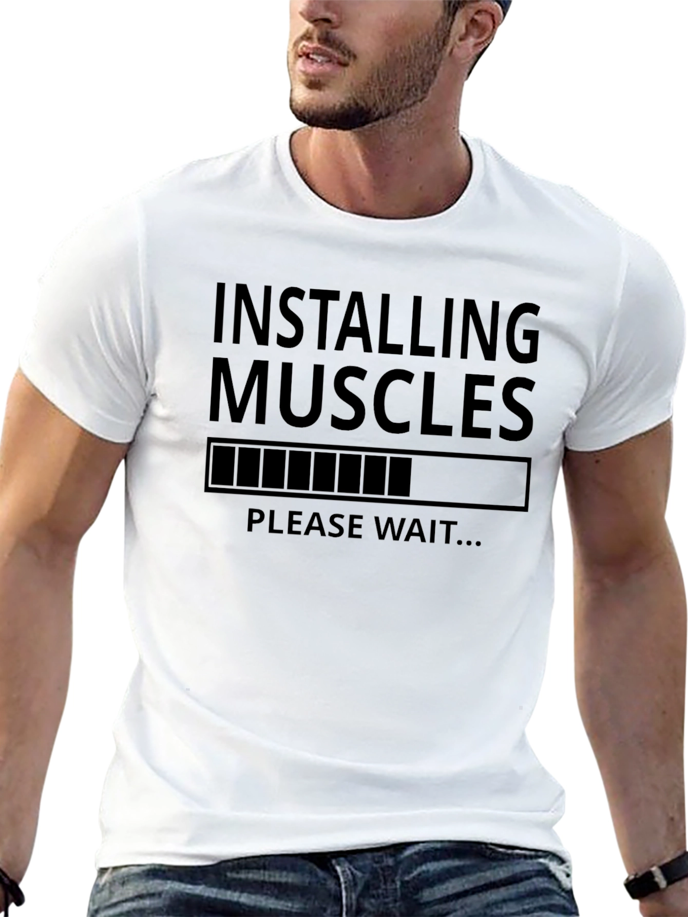 Installing Muscles Graphic T-Shirt